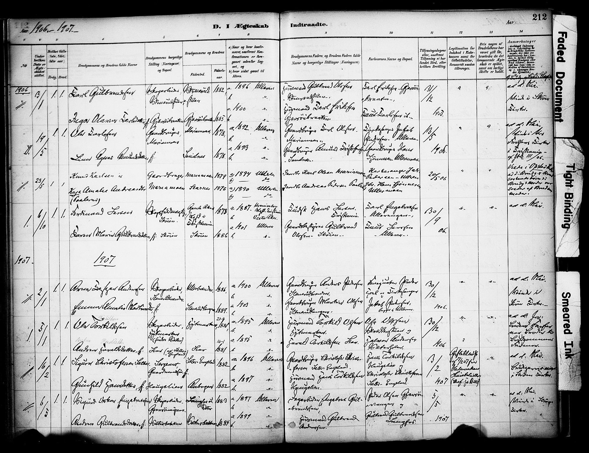 Sør-Odal prestekontor, AV/SAH-PREST-030/H/Ha/Haa/L0008: Ministerialbok nr. 8, 1886-1922, s. 212