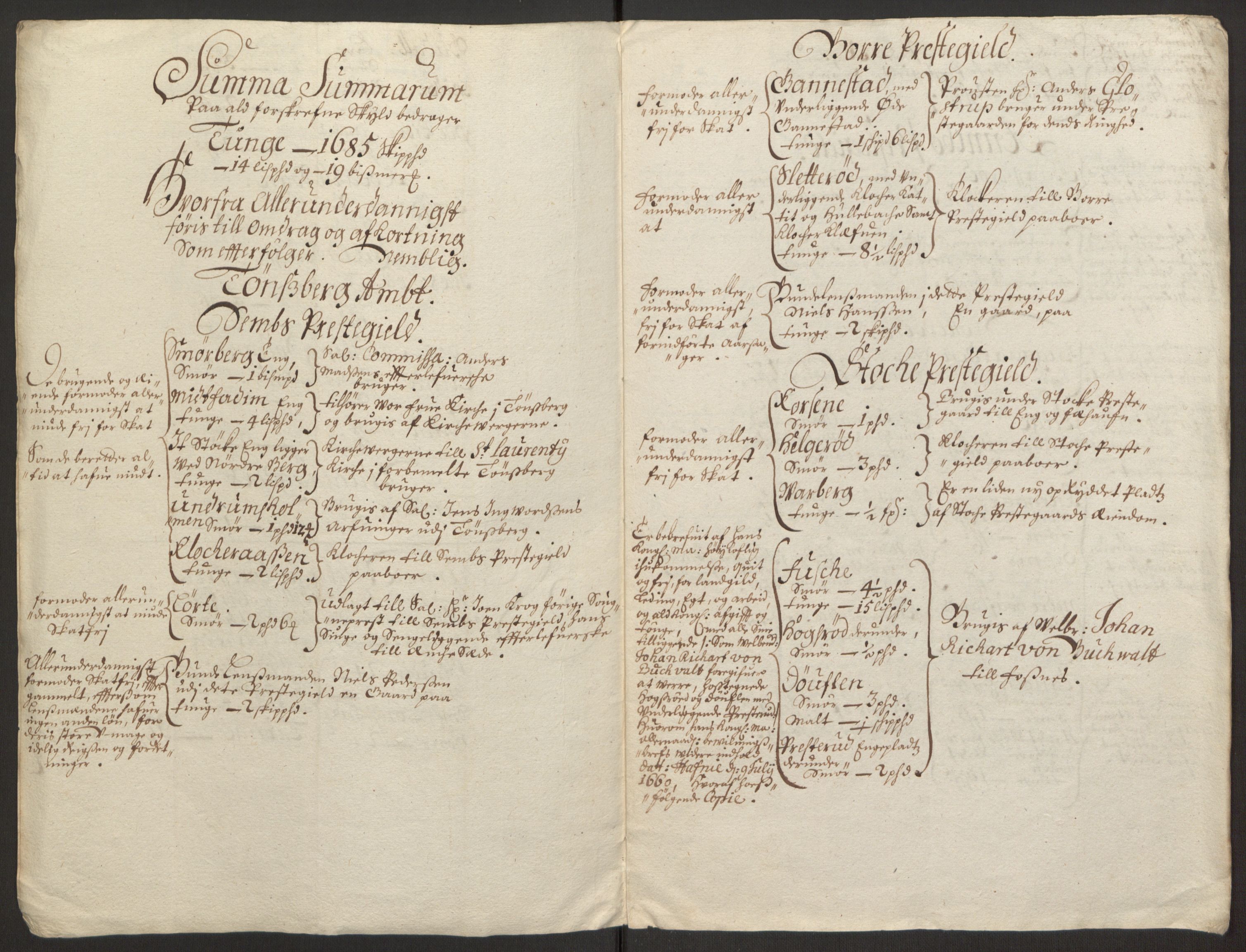 Rentekammeret inntil 1814, Reviderte regnskaper, Fogderegnskap, RA/EA-4092/R32/L1843: Fogderegnskap Jarlsberg grevskap, 1674-1675, s. 403