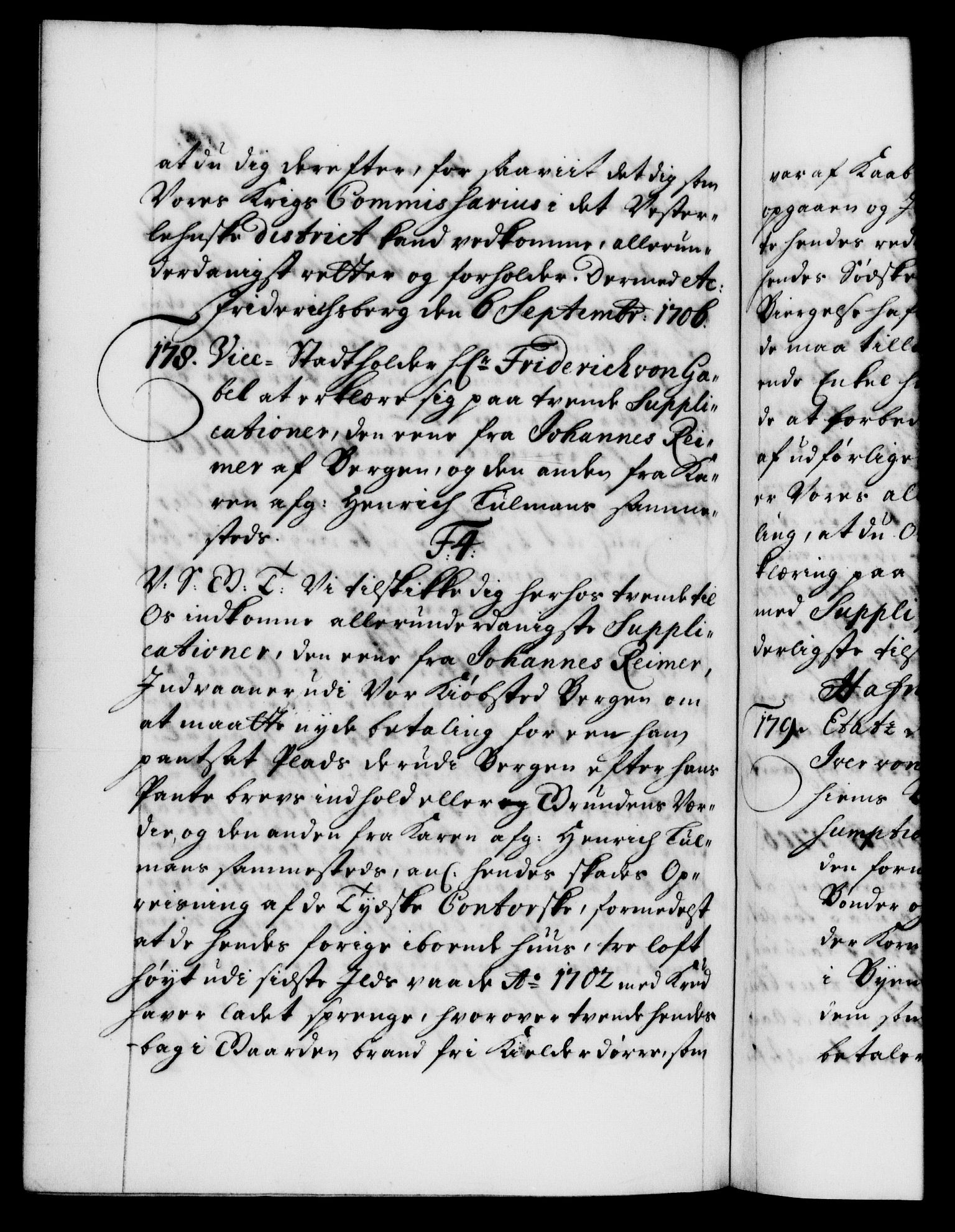 Danske Kanselli 1572-1799, AV/RA-EA-3023/F/Fc/Fca/Fcab/L0017: Norske tegnelser, 1704-1706, s. 449b