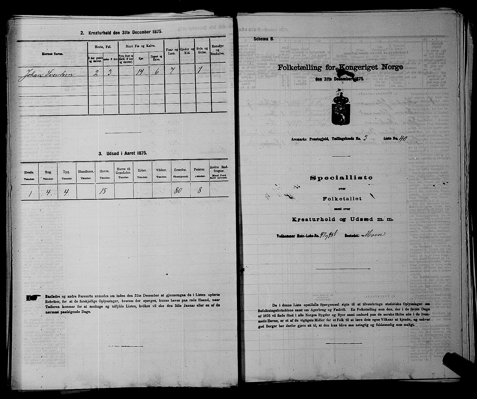 RA, Folketelling 1875 for 0118P Aremark prestegjeld, 1875, s. 459