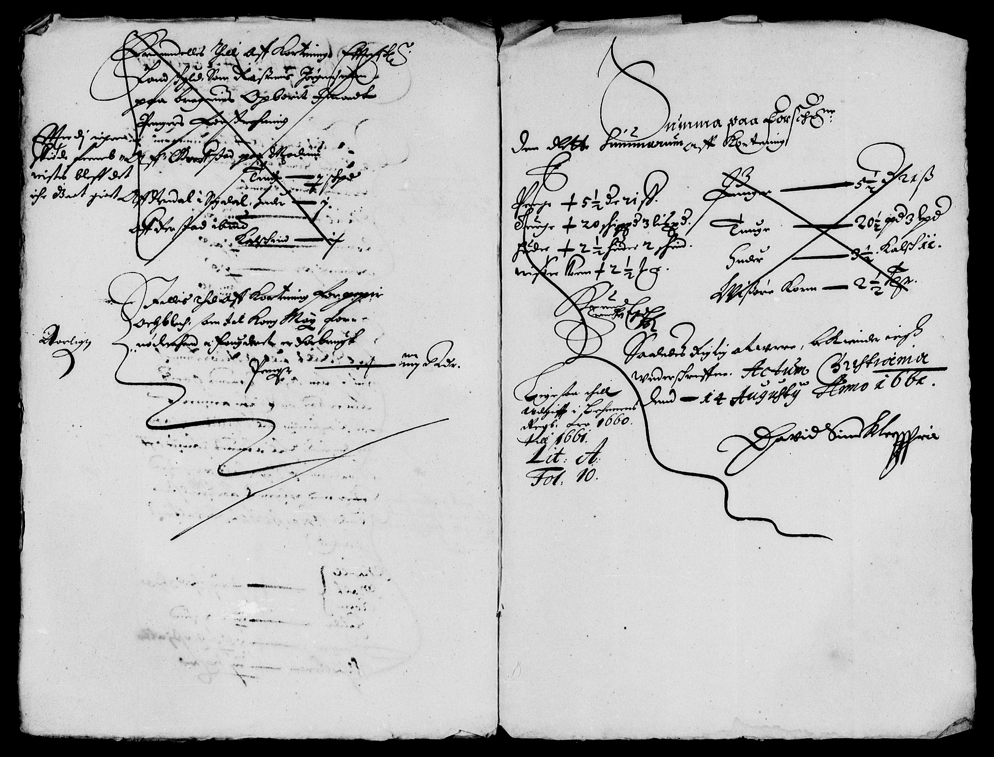 Rentekammeret inntil 1814, Reviderte regnskaper, Lensregnskaper, AV/RA-EA-5023/R/Rb/Rba/L0255: Akershus len, 1660-1661