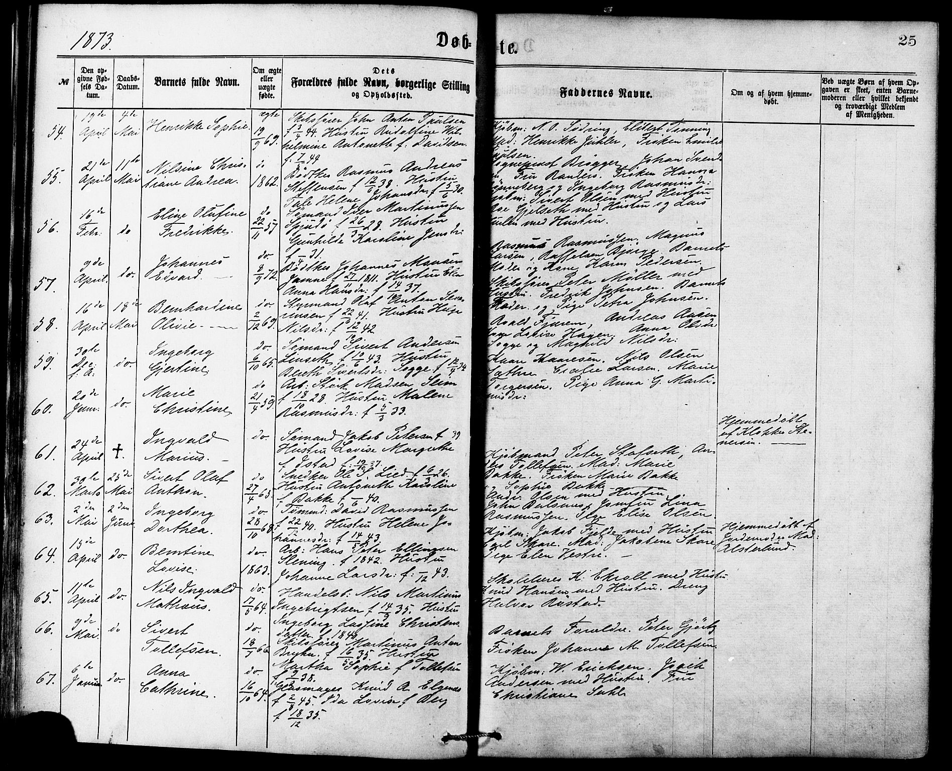Ministerialprotokoller, klokkerbøker og fødselsregistre - Møre og Romsdal, AV/SAT-A-1454/529/L0453: Ministerialbok nr. 529A03, 1872-1877, s. 25