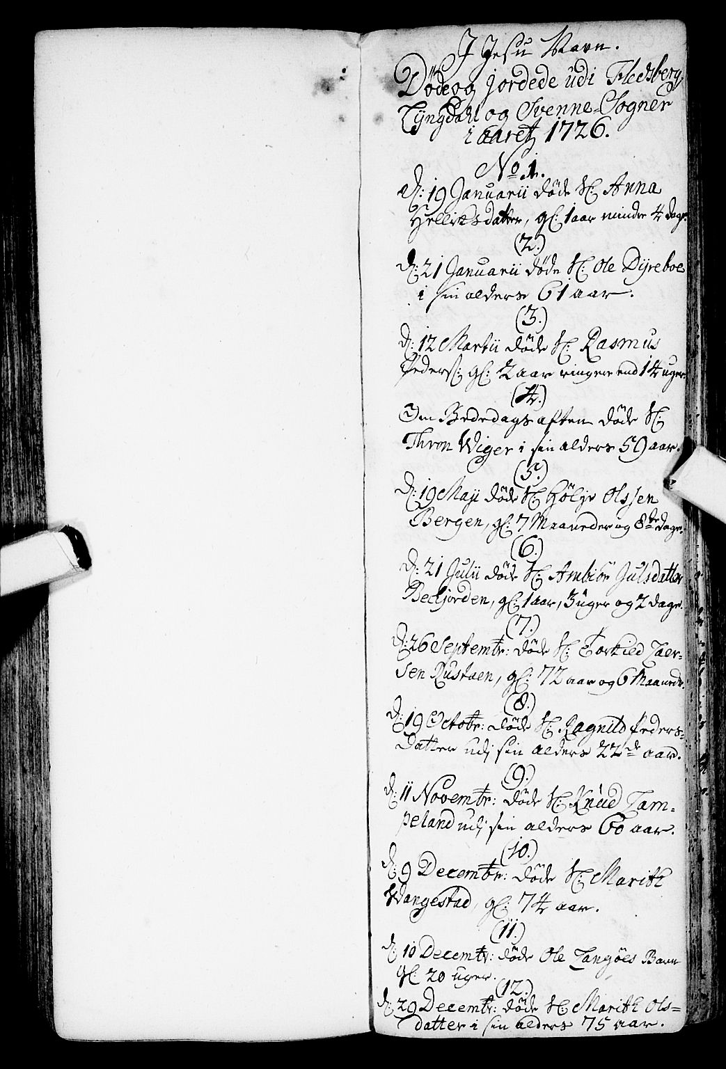 Flesberg kirkebøker, AV/SAKO-A-18/F/Fa/L0002: Ministerialbok nr. I 2, 1726-1747