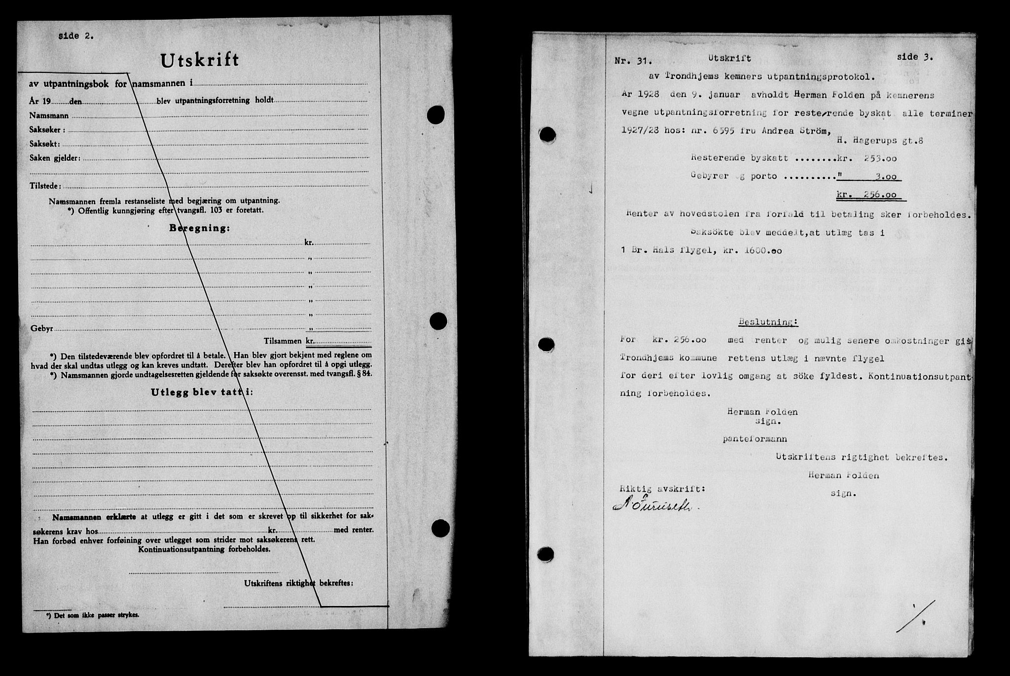 Strinda og Selbu sorenskriveri, SAT/A-0015/2/2C/L0065: Pantebok nr. 57, 1930-1931, Tingl.dato: 24.10.1930