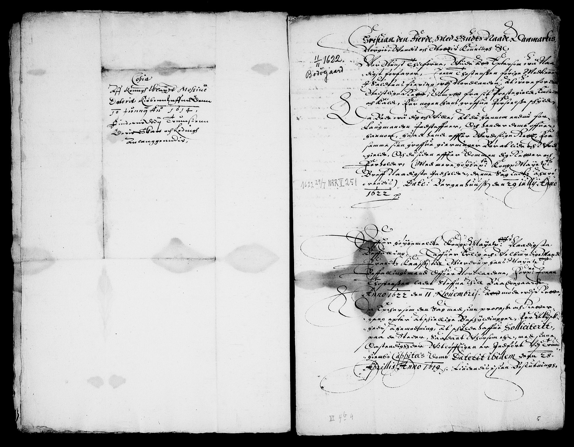 Danske Kanselli, Skapsaker, AV/RA-EA-4061/F/L0117: Skap 16, pakke 48-49A, 1622-1808, s. 30