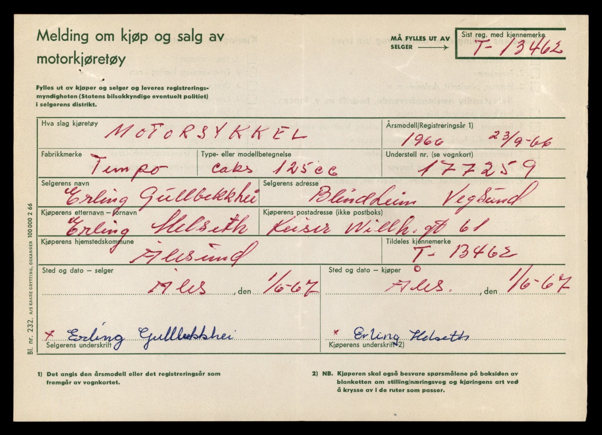 Møre og Romsdal vegkontor - Ålesund trafikkstasjon, AV/SAT-A-4099/F/Fe/L0039: Registreringskort for kjøretøy T 13361 - T 13530, 1927-1998, s. 1755