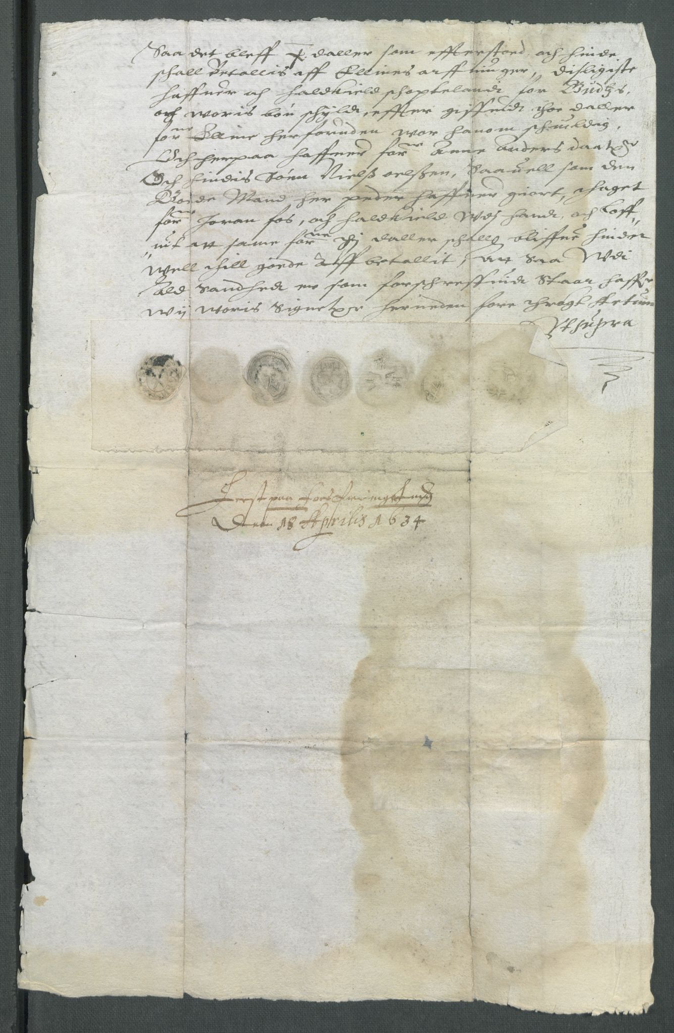 Riksarkivets diplomsamling, AV/RA-EA-5965/F02/L0116: Dokumenter, 1607, s. 19