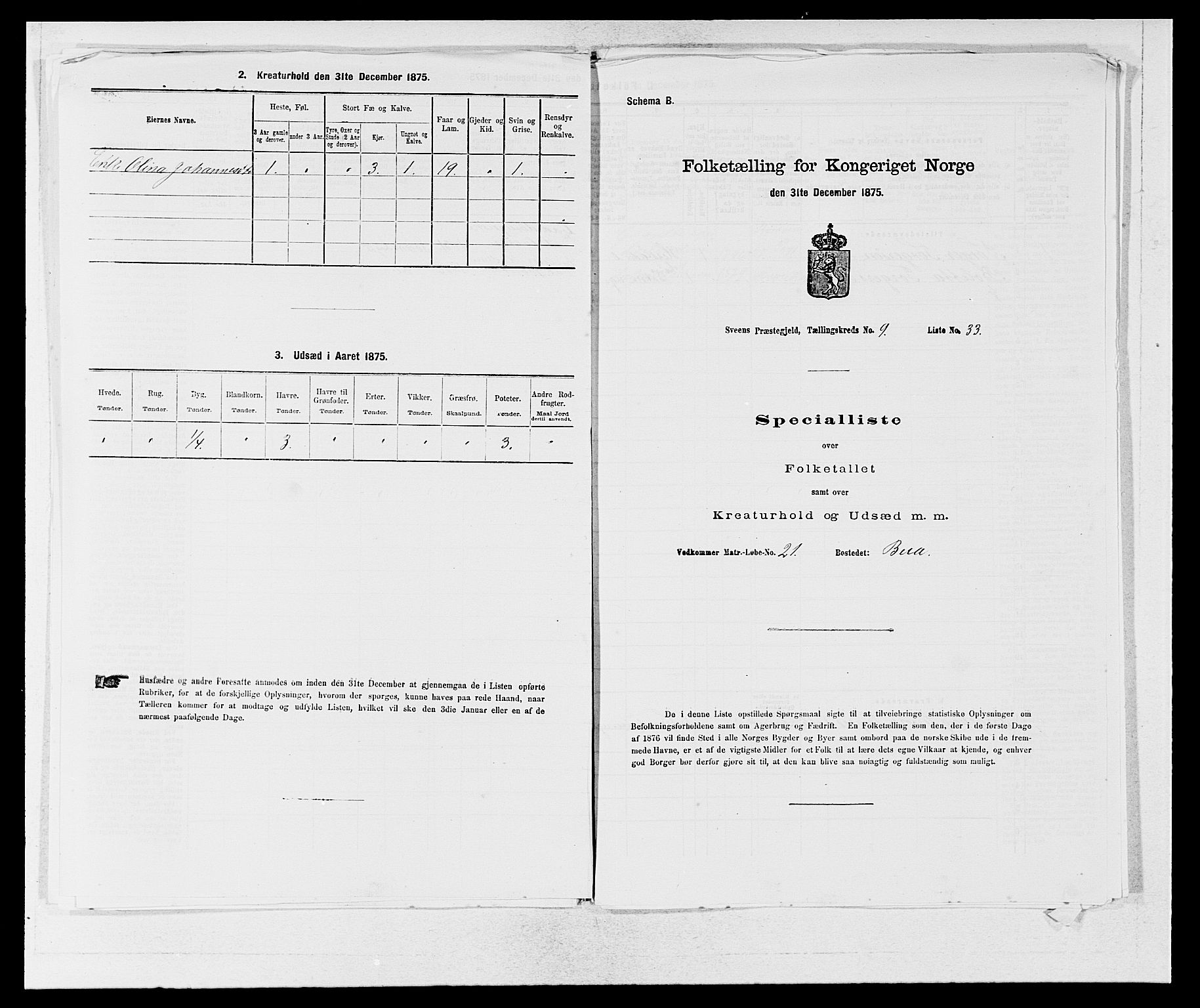 SAB, Folketelling 1875 for 1216P Sveio prestegjeld, 1875, s. 1165