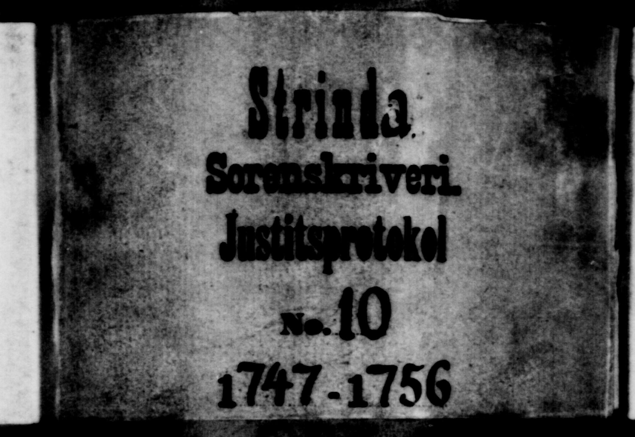 Strinda og Selbu sorenskriveri, AV/SAT-A-0015/1/1A/L0011: Tingbok 10, 1747-1756