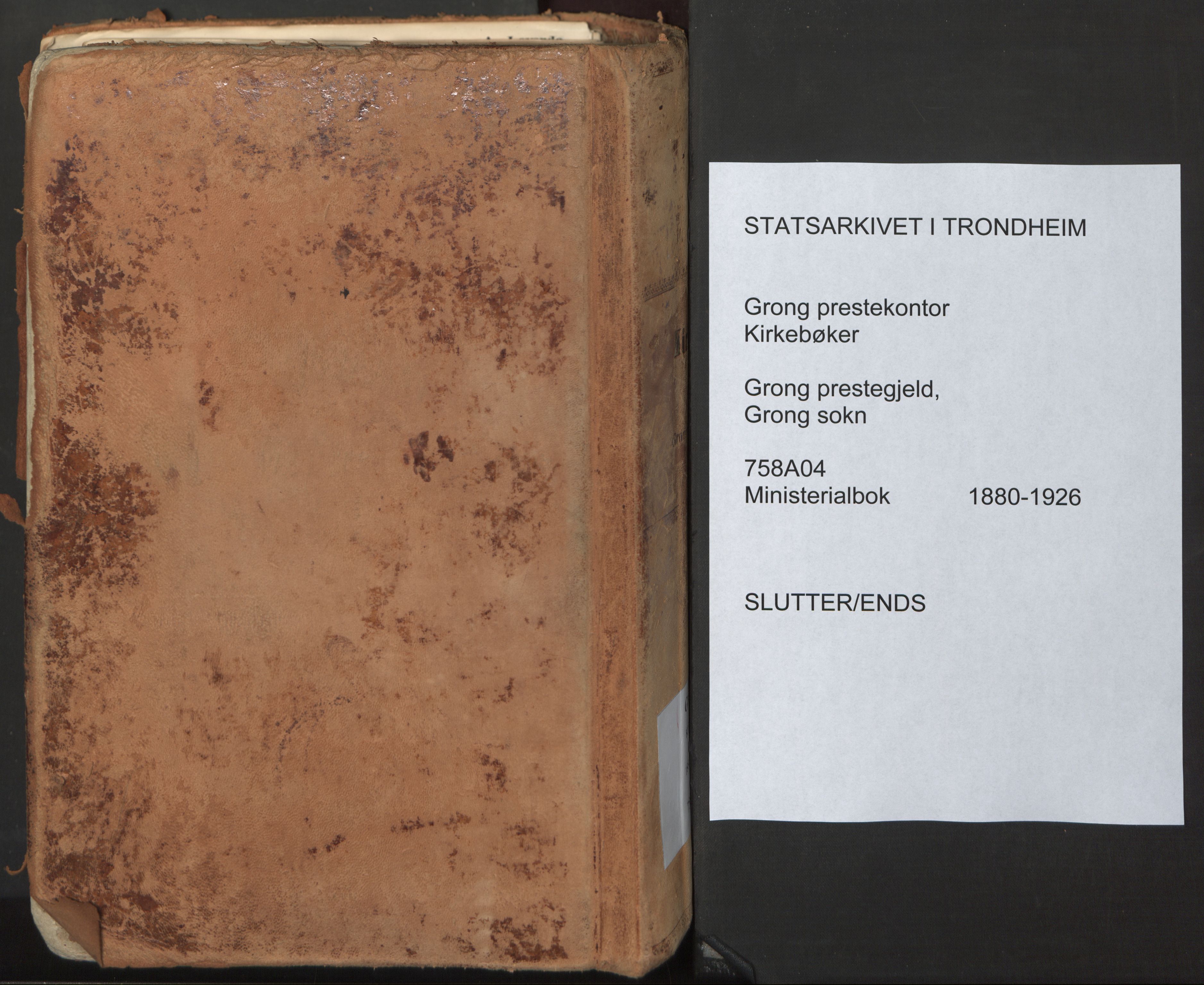 Ministerialprotokoller, klokkerbøker og fødselsregistre - Nord-Trøndelag, AV/SAT-A-1458/758/L0519: Ministerialbok nr. 758A04, 1880-1926