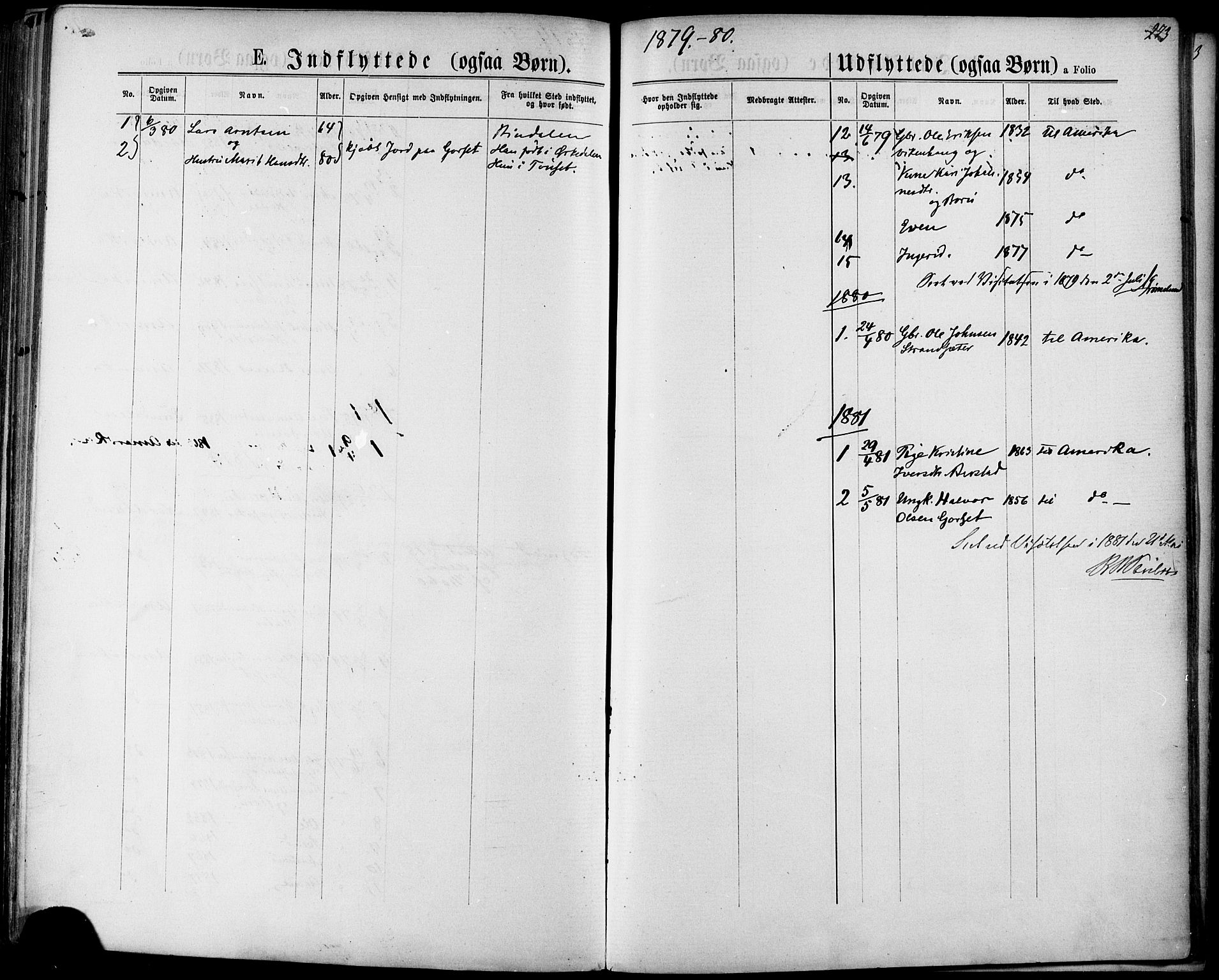 Ministerialprotokoller, klokkerbøker og fødselsregistre - Sør-Trøndelag, AV/SAT-A-1456/678/L0900: Ministerialbok nr. 678A09, 1872-1881, s. 273