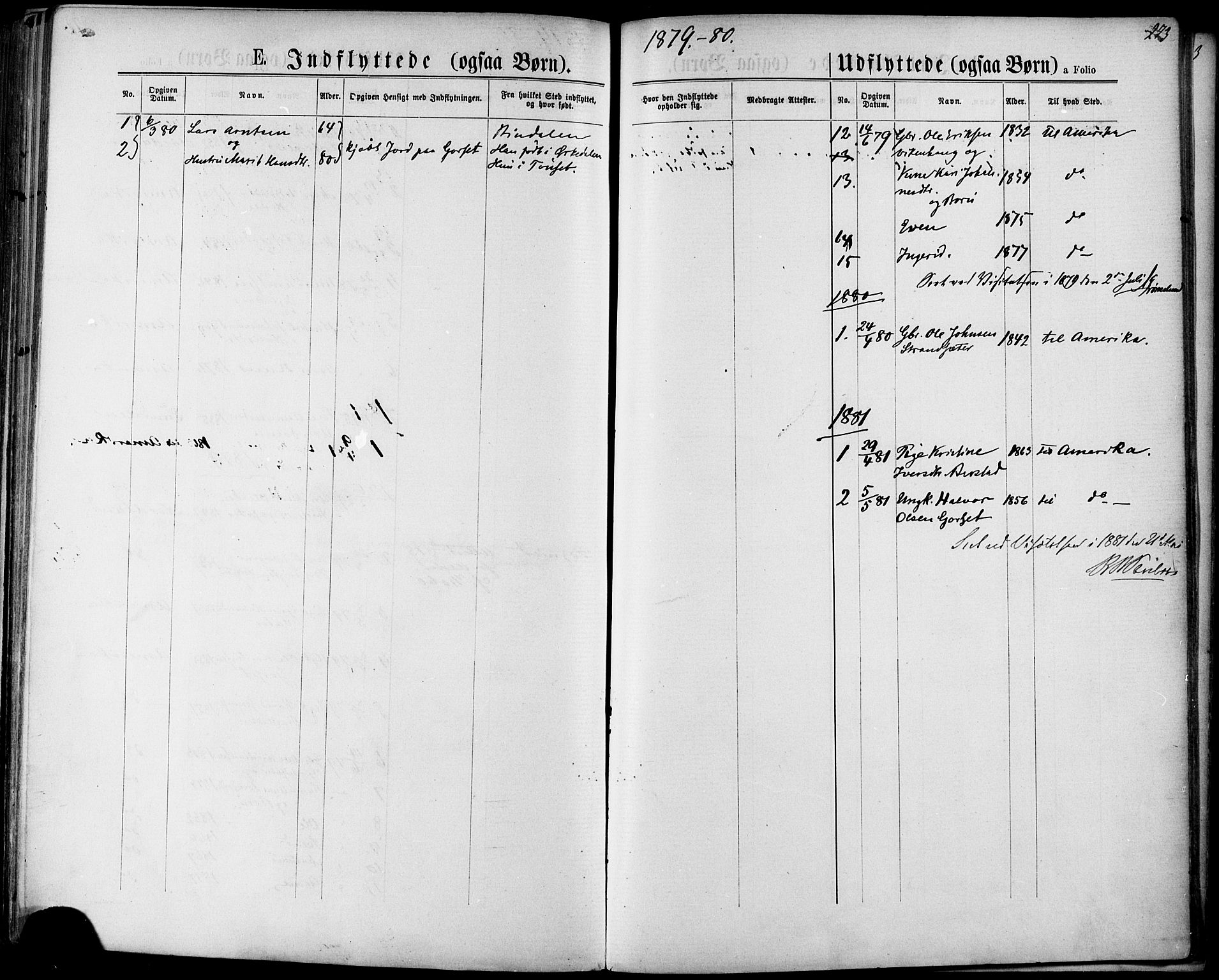 Ministerialprotokoller, klokkerbøker og fødselsregistre - Sør-Trøndelag, SAT/A-1456/678/L0900: Ministerialbok nr. 678A09, 1872-1881, s. 273