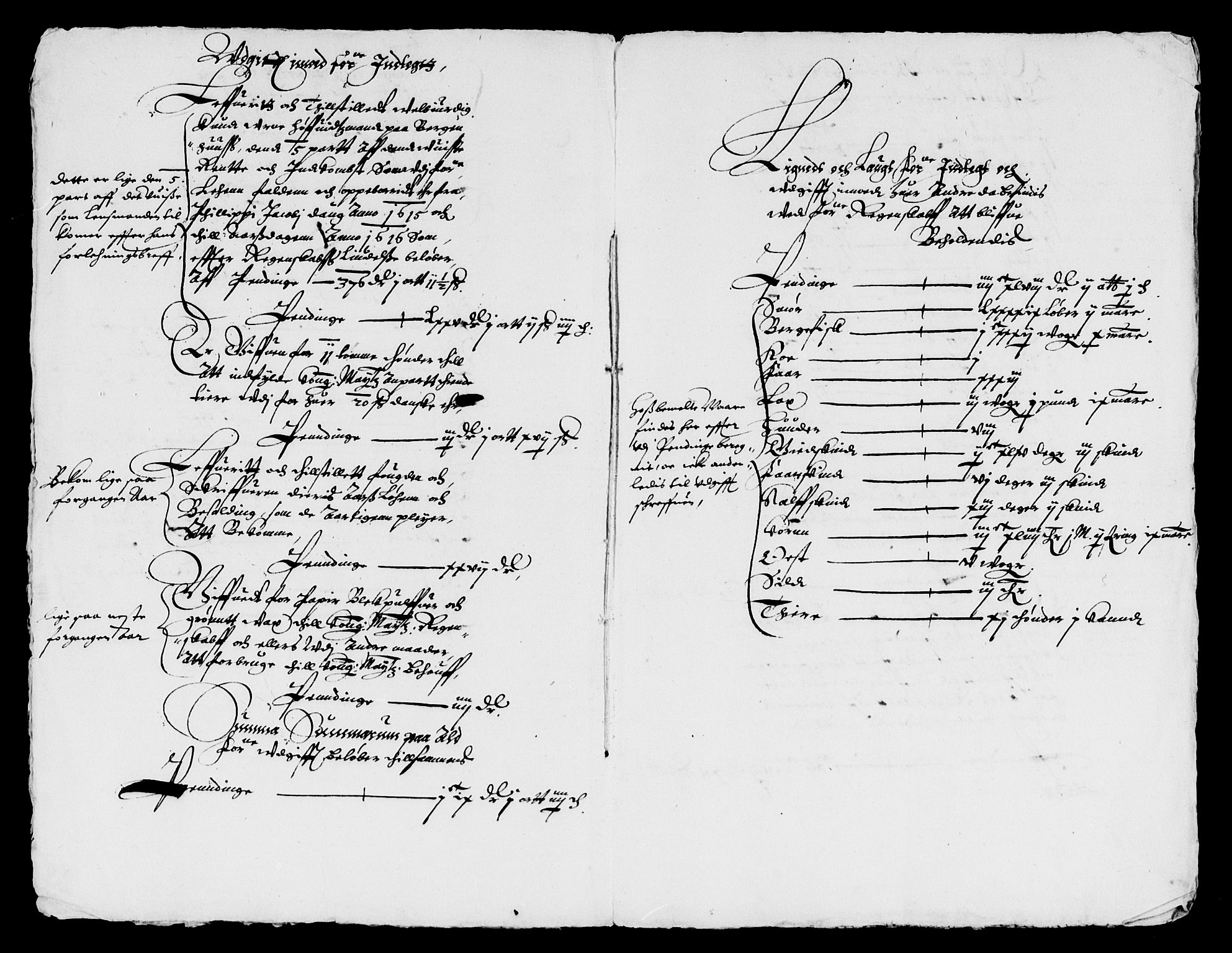 Rentekammeret inntil 1814, Reviderte regnskaper, Lensregnskaper, AV/RA-EA-5023/R/Rb/Rbt/L0020: Bergenhus len, 1615-1617