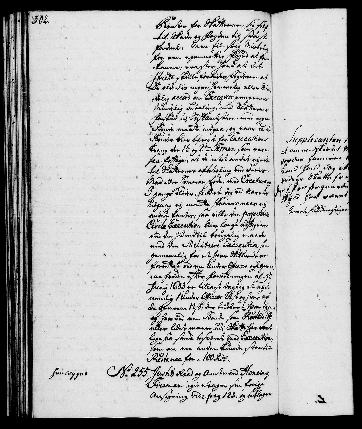 Rentekammeret, Kammerkanselliet, AV/RA-EA-3111/G/Gh/Gha/L0024: Norsk ekstraktmemorialprotokoll (merket RK 53.69), 1742-1743, s. 302