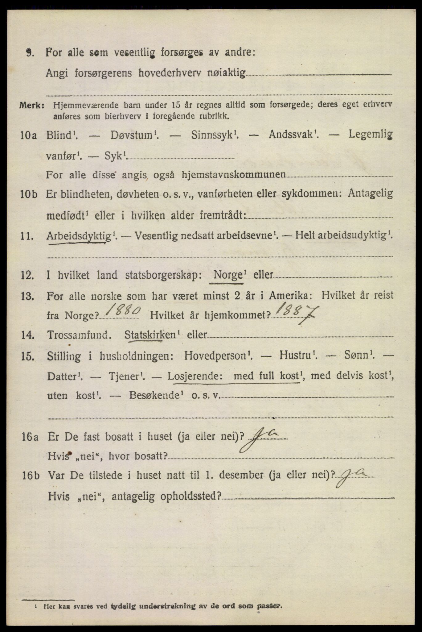 SAKO, Folketelling 1920 for 0630 Øvre Sandsvær herred, 1920, s. 1289