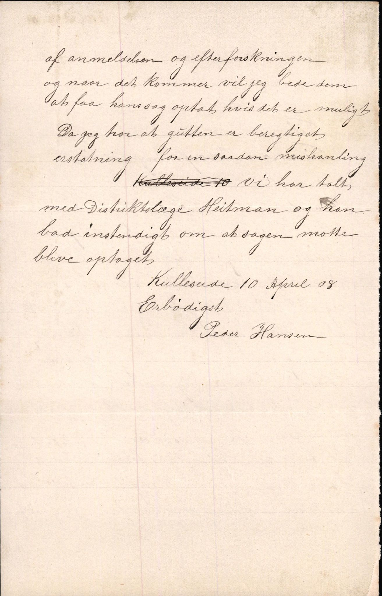 Finnaas kommune. Overformynderiet, IKAH/1218a-812/D/Da/Daa/L0002/0003: Kronologisk ordna korrespondanse / Kronologisk ordna korrespondanse, 1905-1909, s. 123