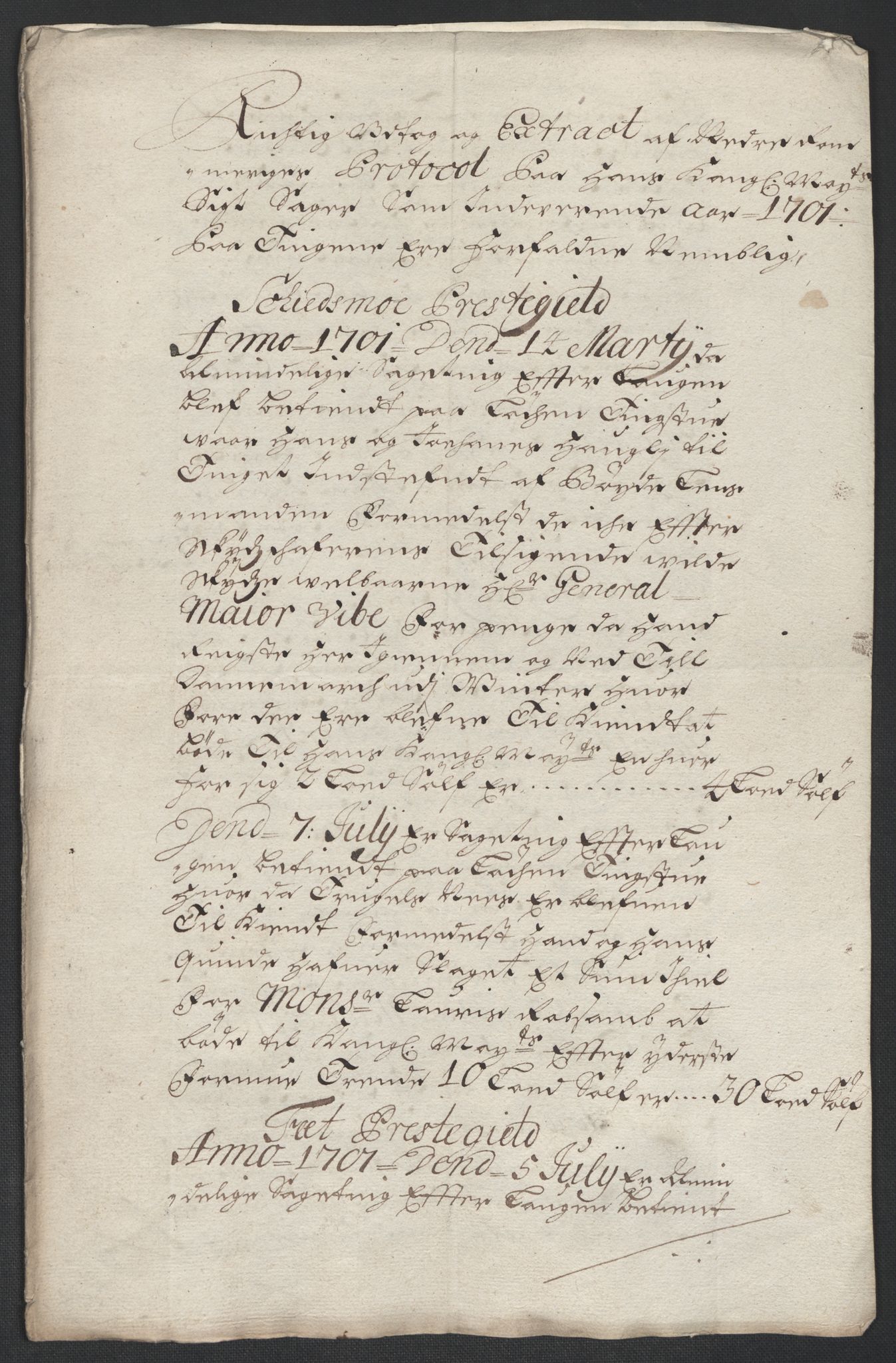 Rentekammeret inntil 1814, Reviderte regnskaper, Fogderegnskap, RA/EA-4092/R11/L0584: Fogderegnskap Nedre Romerike, 1701, s. 33