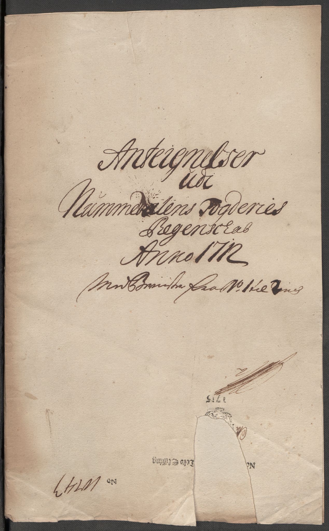 Rentekammeret inntil 1814, Reviderte regnskaper, Fogderegnskap, RA/EA-4092/R64/L4433: Fogderegnskap Namdal, 1712, s. 253