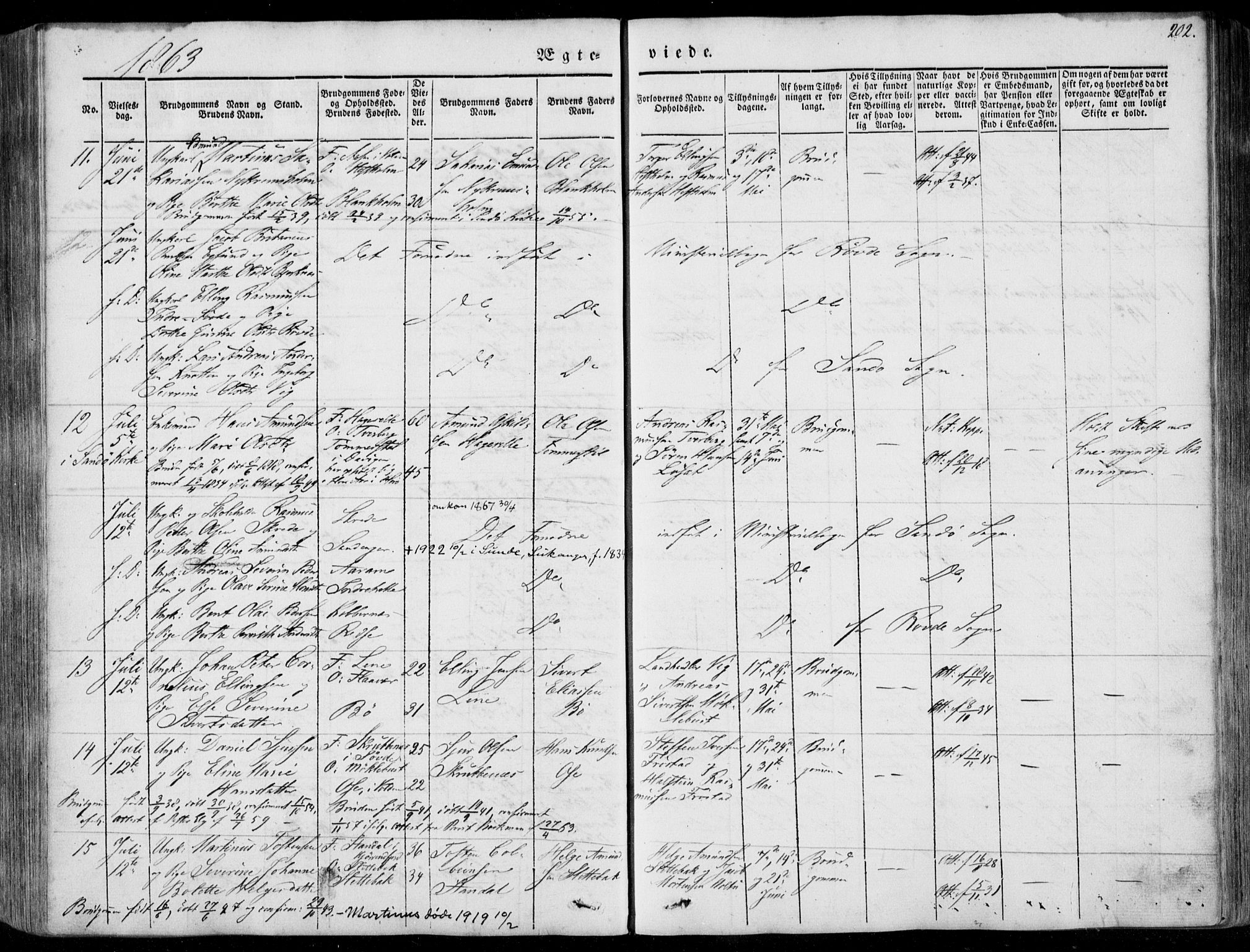 Ministerialprotokoller, klokkerbøker og fødselsregistre - Møre og Romsdal, SAT/A-1454/507/L0070: Ministerialbok nr. 507A05, 1842-1873, s. 202