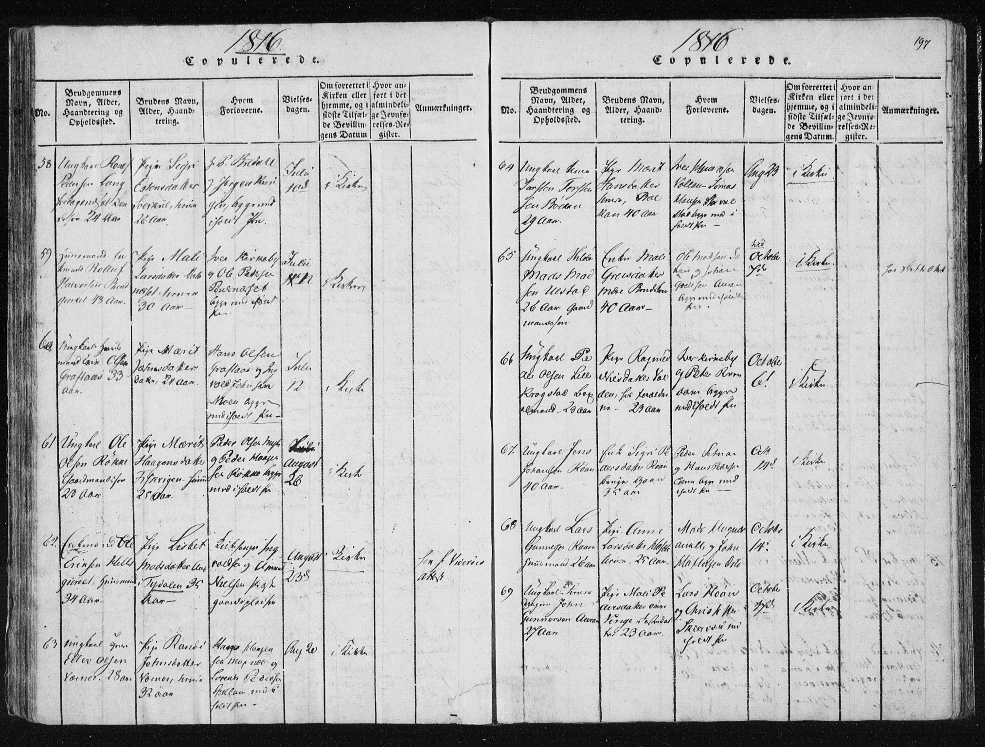 Ministerialprotokoller, klokkerbøker og fødselsregistre - Nord-Trøndelag, SAT/A-1458/709/L0061: Ministerialbok nr. 709A08 /1, 1815-1819, s. 197