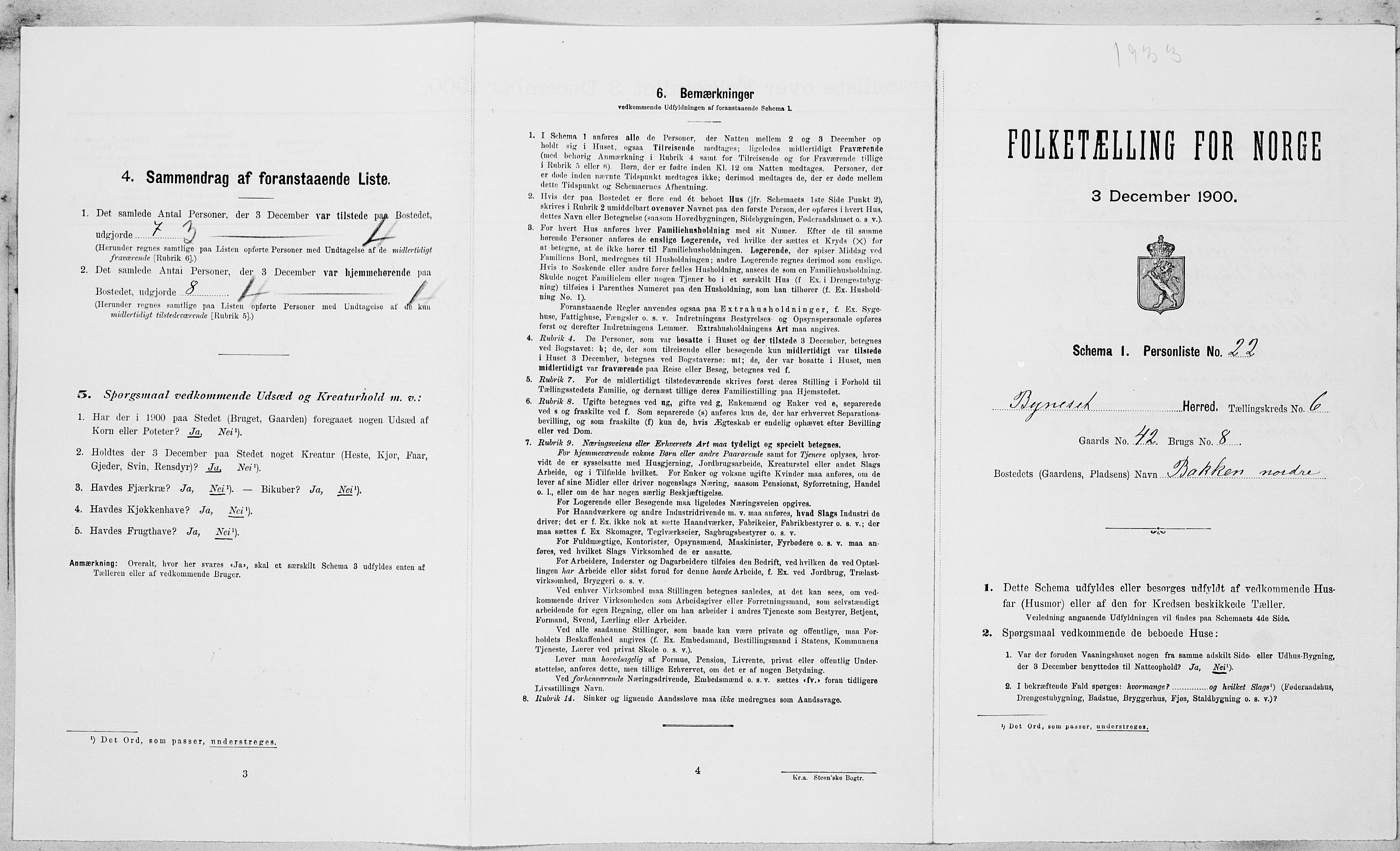 SAT, Folketelling 1900 for 1655 Byneset herred, 1900, s. 403