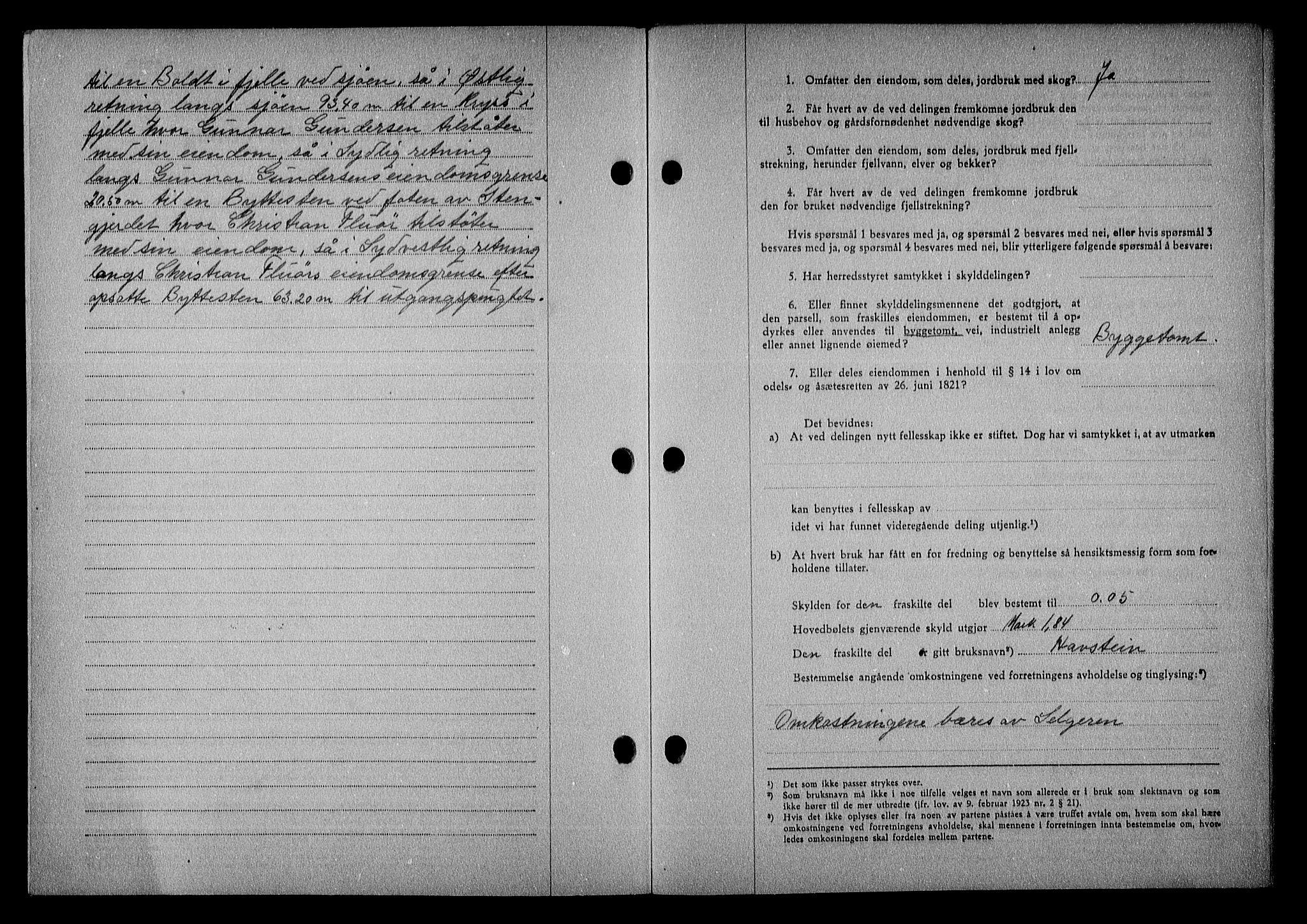 Nedenes sorenskriveri, SAK/1221-0006/G/Gb/Gba/L0050: Pantebok nr. A-IV, 1942-1943, Dagboknr: 391/1943
