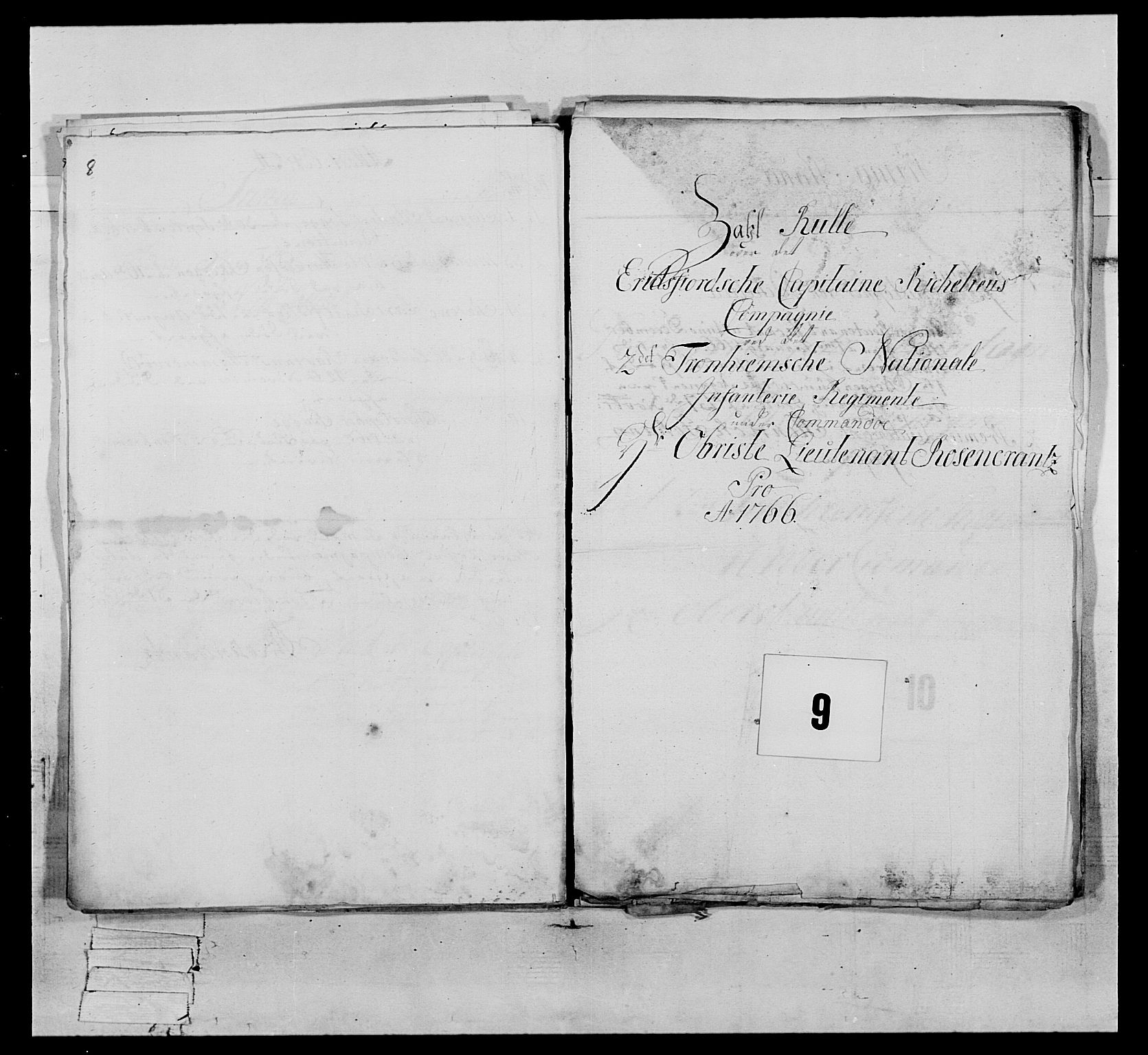 Generalitets- og kommissariatskollegiet, Det kongelige norske kommissariatskollegium, AV/RA-EA-5420/E/Eh/L0076: 2. Trondheimske nasjonale infanteriregiment, 1766-1773, s. 22