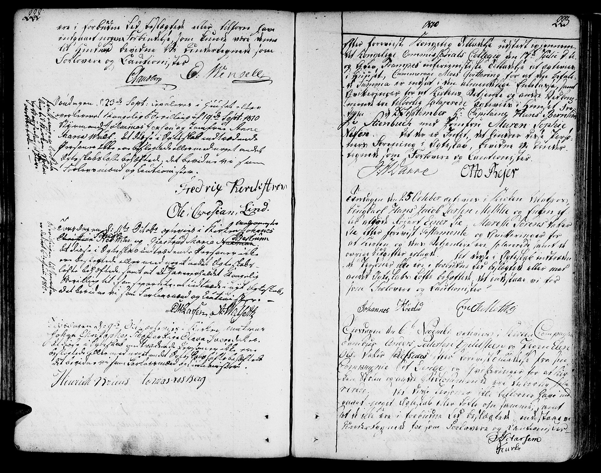 Ministerialprotokoller, klokkerbøker og fødselsregistre - Sør-Trøndelag, SAT/A-1456/602/L0105: Ministerialbok nr. 602A03, 1774-1814, s. 222-223