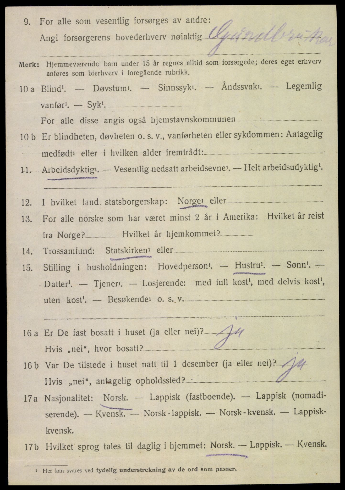 SAT, Folketelling 1920 for 1731 Sparbu herred, 1920, s. 5174