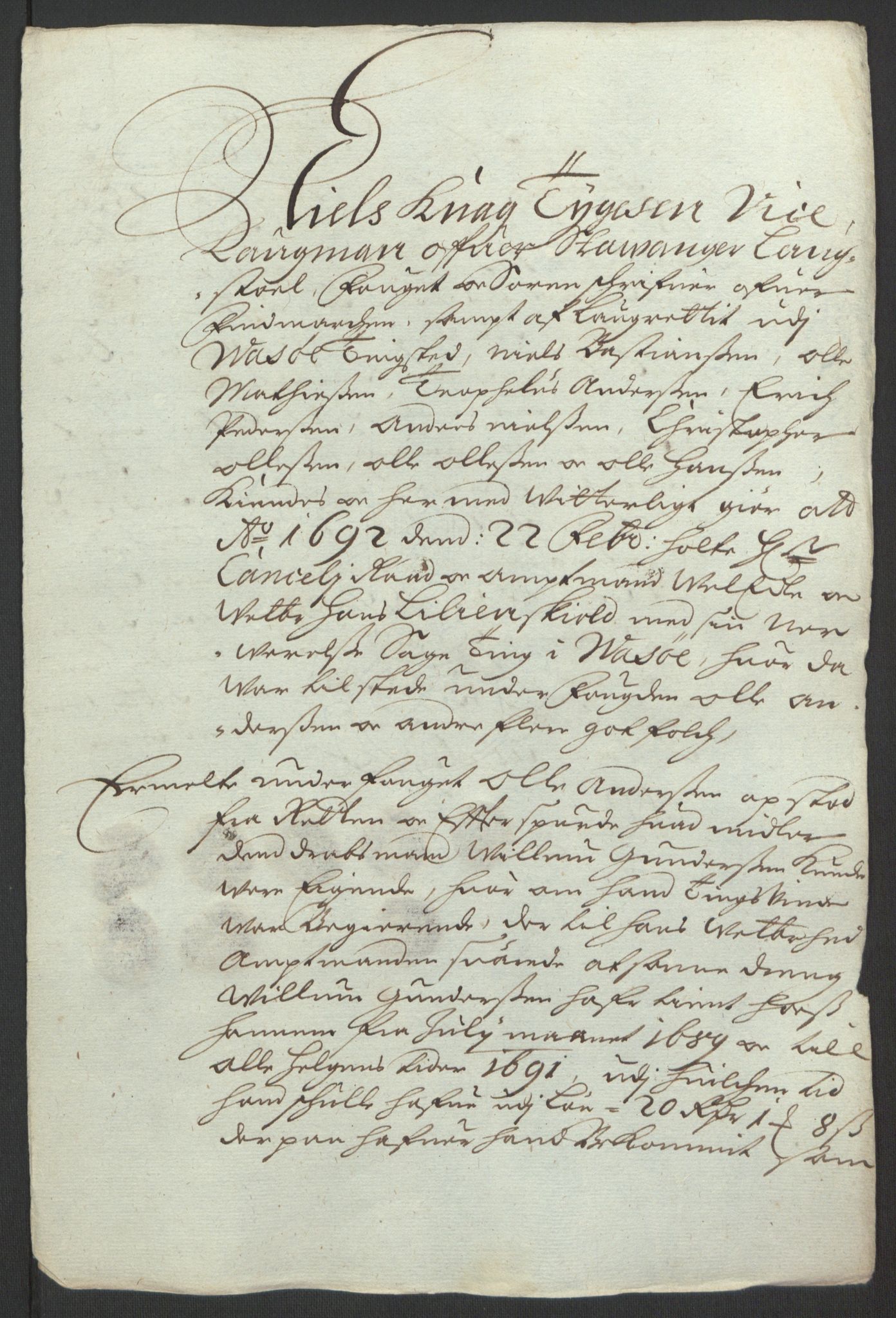 Rentekammeret inntil 1814, Reviderte regnskaper, Fogderegnskap, AV/RA-EA-4092/R69/L4851: Fogderegnskap Finnmark/Vardøhus, 1691-1700, s. 206