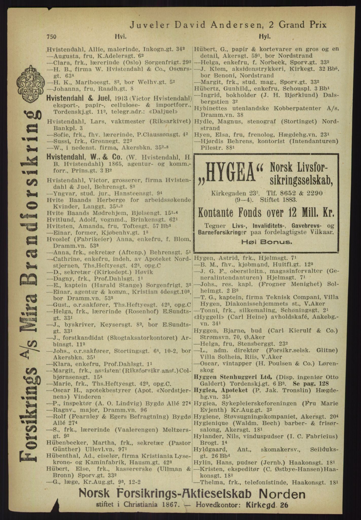 Kristiania/Oslo adressebok, PUBL/-, 1918, s. 775