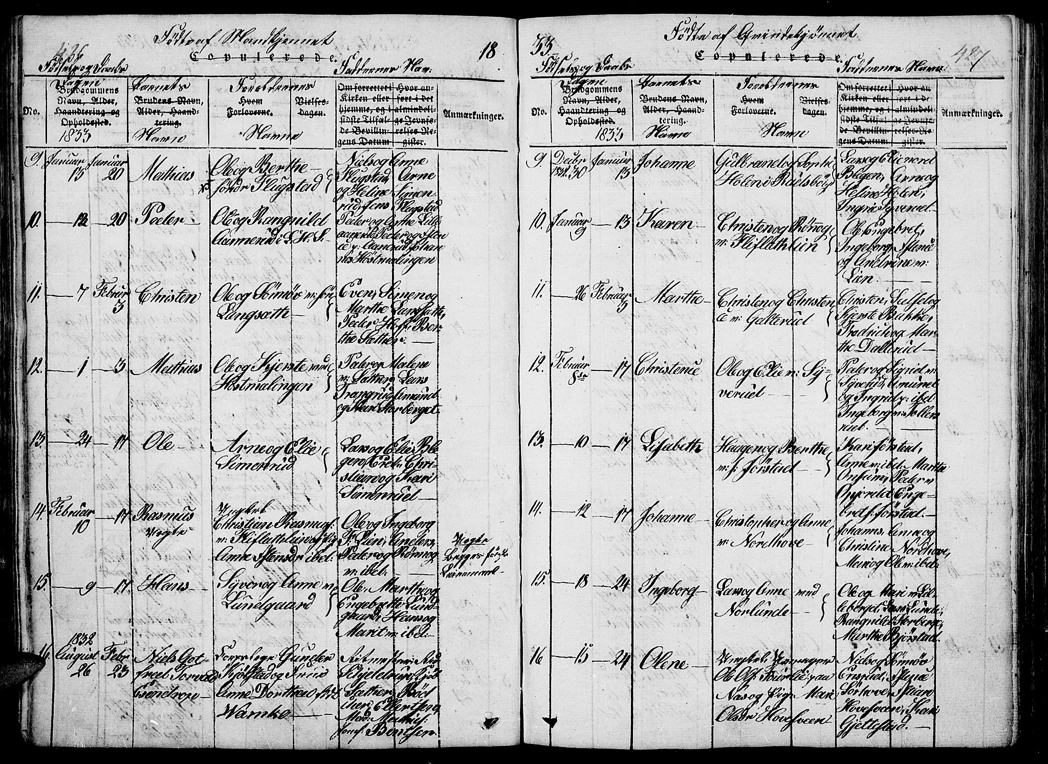 Fåberg prestekontor, AV/SAH-PREST-086/H/Ha/Haa/L0003: Ministerialbok nr. 3, 1818-1833, s. 426-427