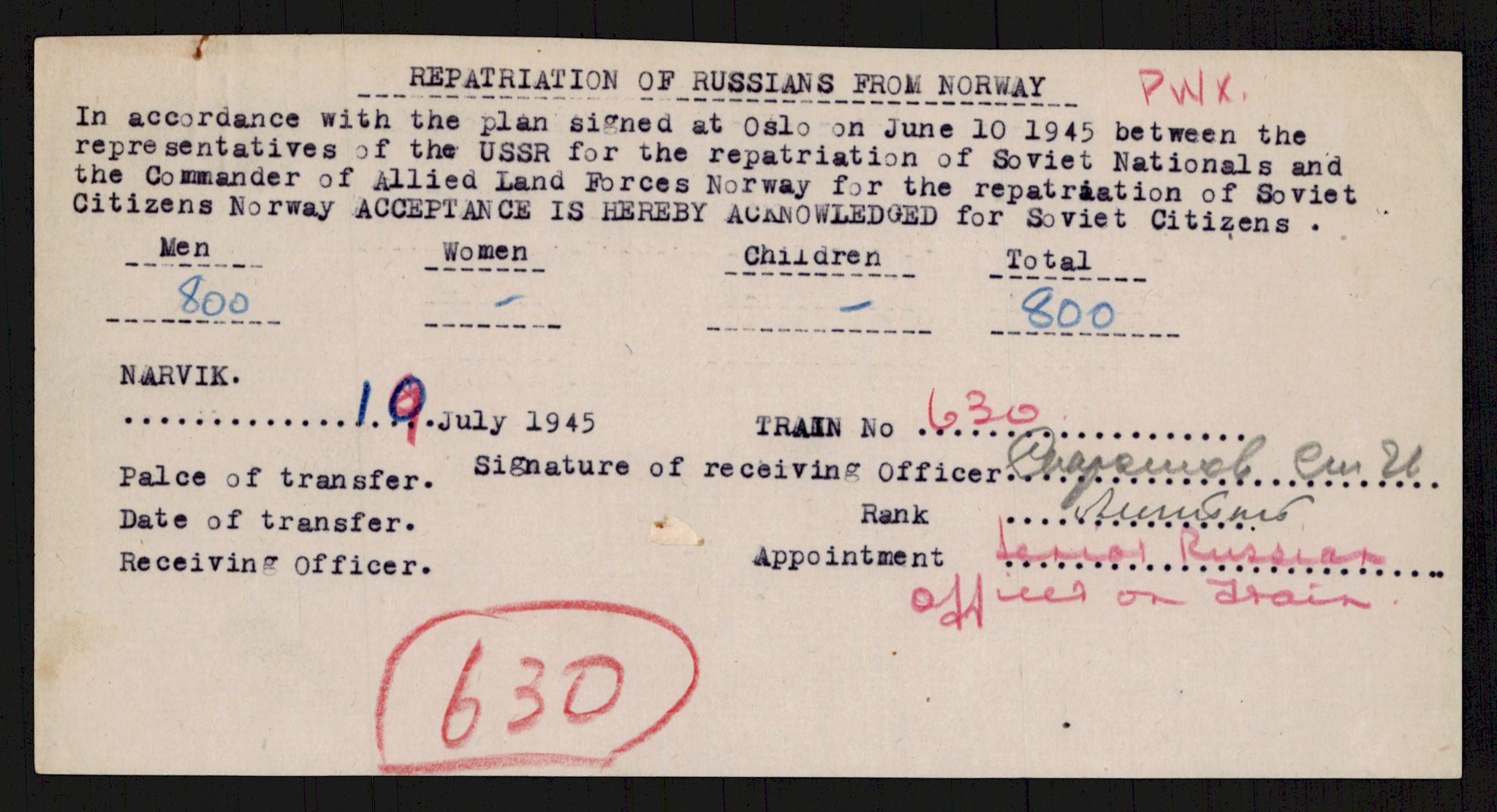 Flyktnings- og fangedirektoratet, Repatrieringskontoret, RA/S-1681/D/Db/L0016: Displaced Persons (DPs) og sivile tyskere, 1945-1948, s. 915