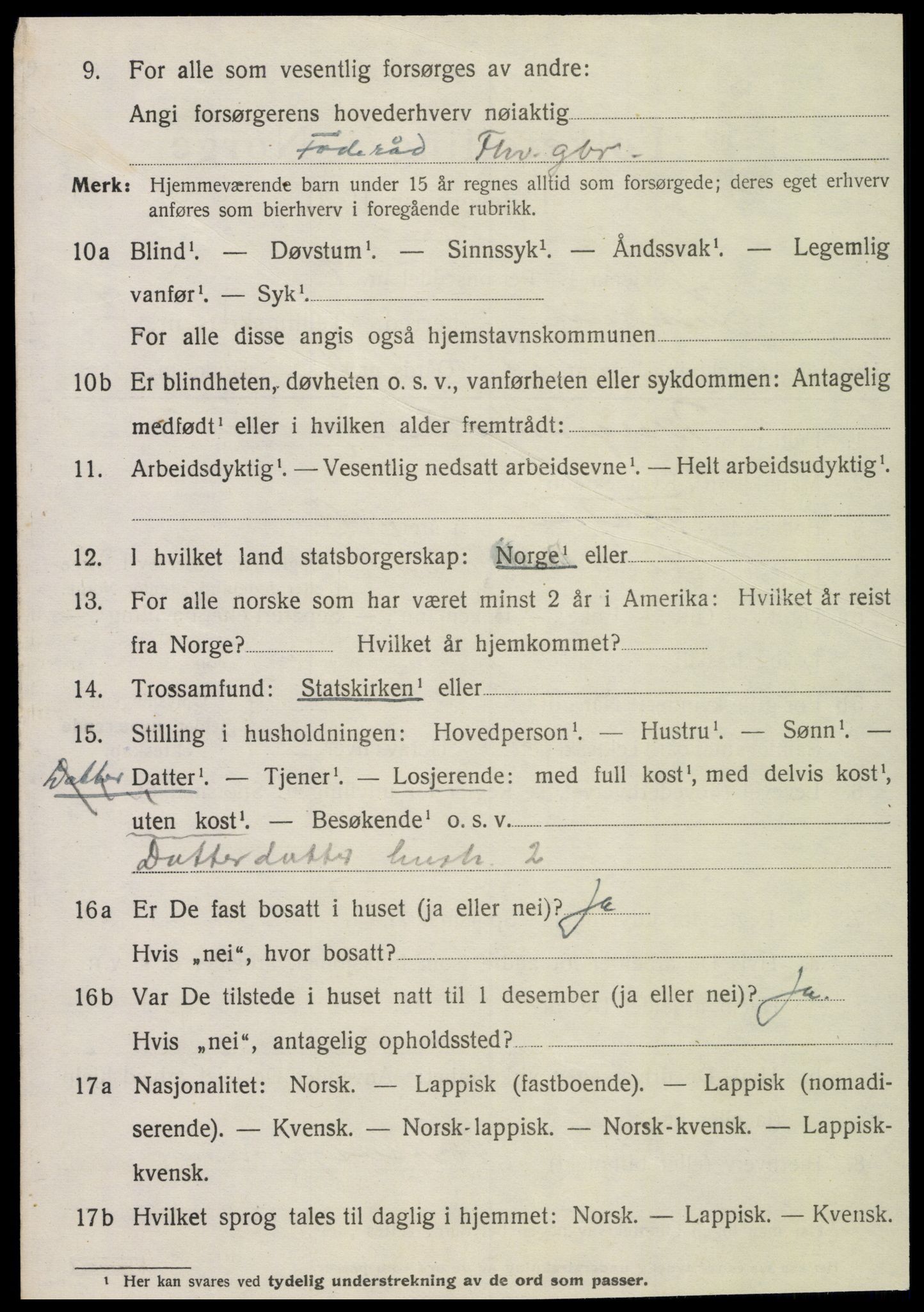 SAT, Folketelling 1920 for 1718 Leksvik herred, 1920, s. 6591