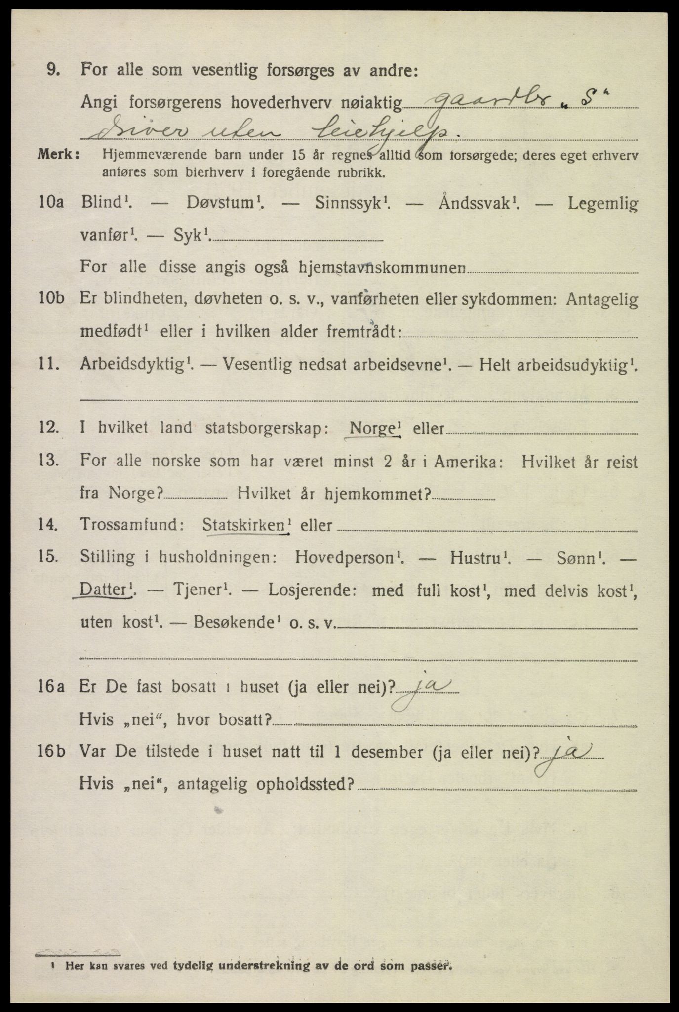 SAK, Folketelling 1920 for 1039 Herad herred, 1920, s. 1801