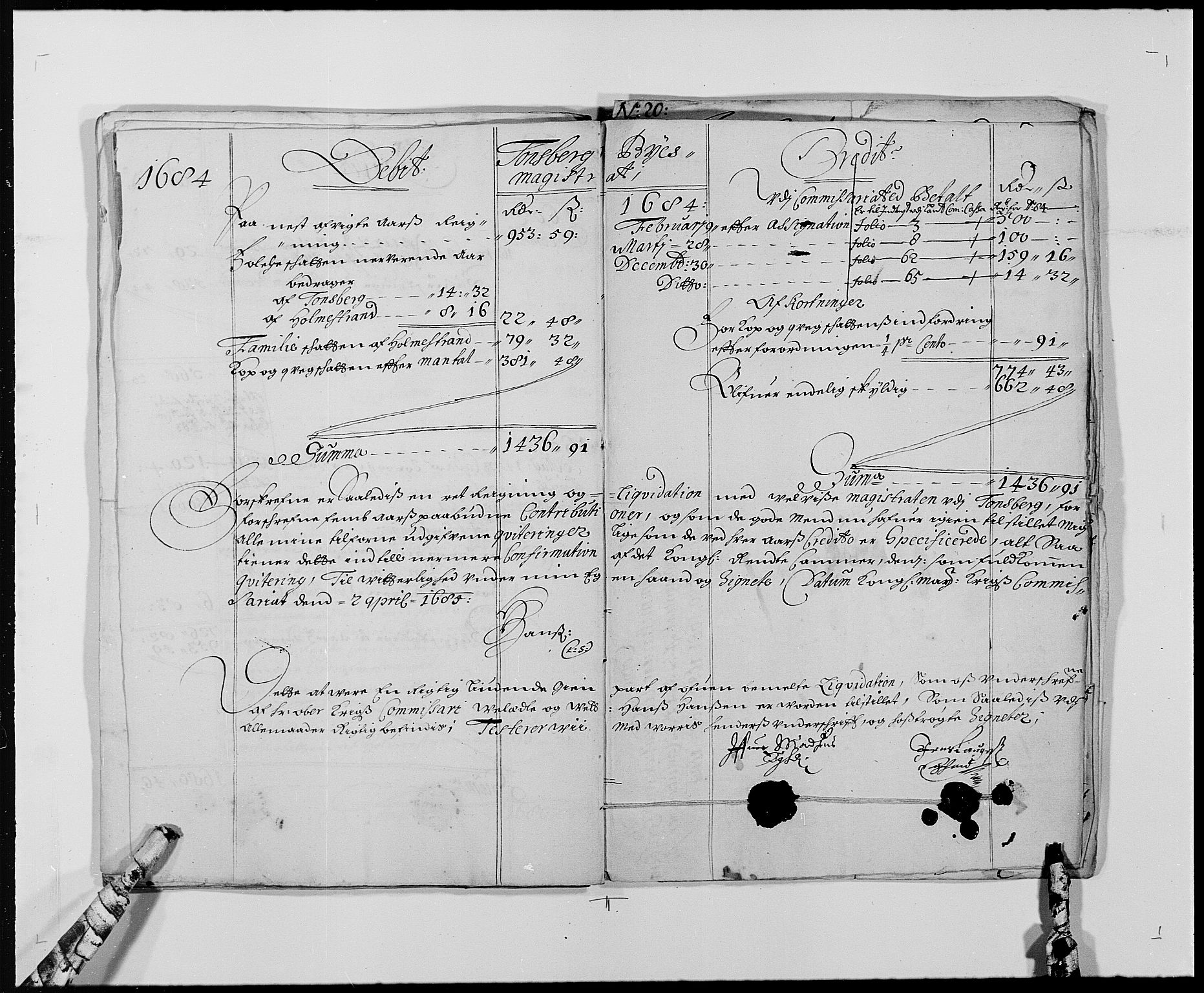 Rentekammeret inntil 1814, Reviderte regnskaper, Byregnskaper, AV/RA-EA-4066/R/Rh/L0158: [H1] Kontribusjonsregnskap, 1664-1692, s. 257