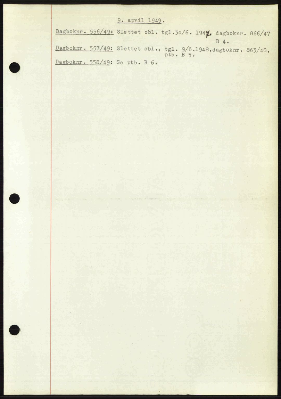 Nedenes sorenskriveri, SAK/1221-0006/G/Gb/Gba/L0060: Pantebok nr. A12, 1948-1949, Dagboknr: 556/1949