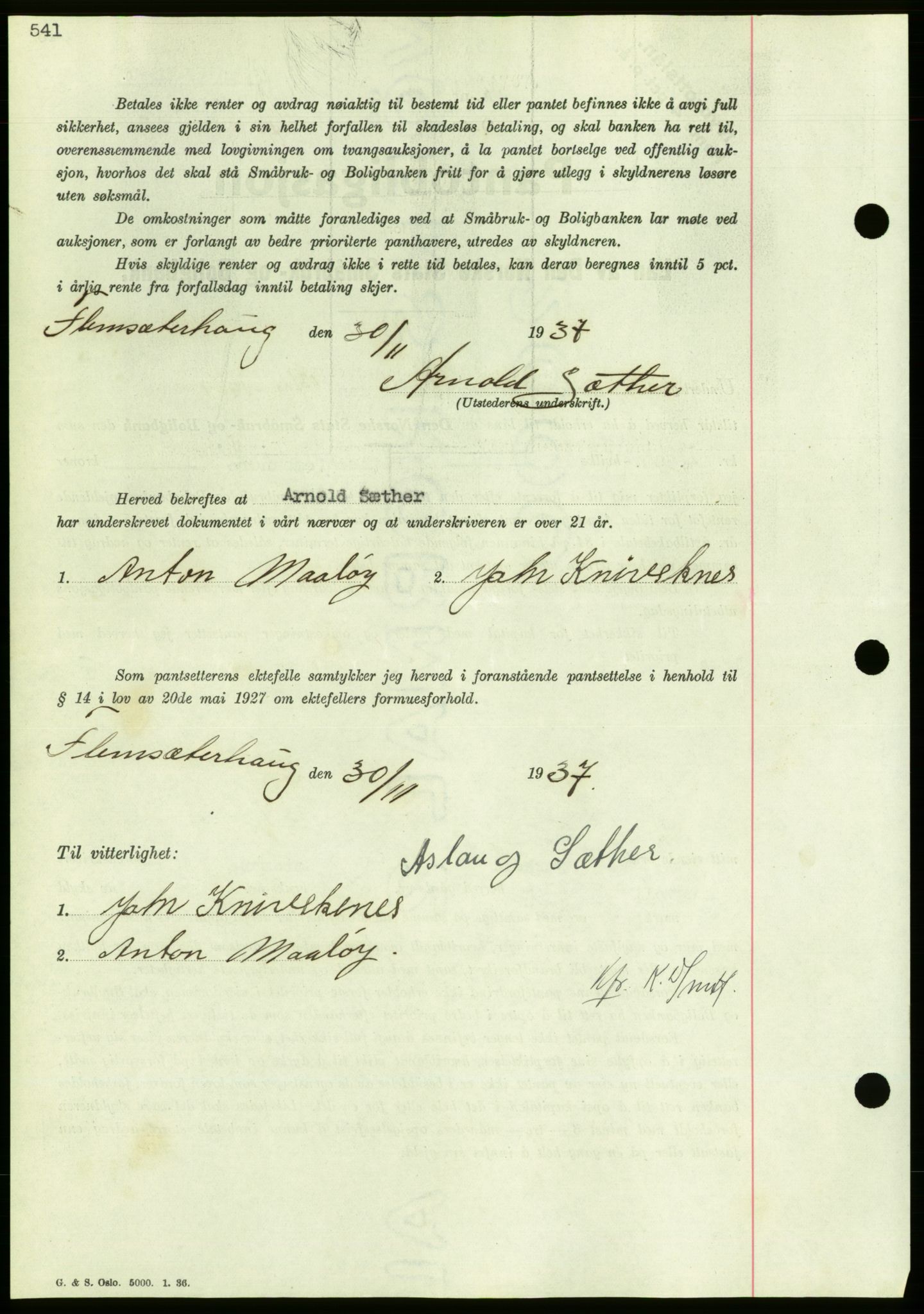 Nordmøre sorenskriveri, AV/SAT-A-4132/1/2/2Ca/L0092: Pantebok nr. B82, 1937-1938, Dagboknr: 29/1938