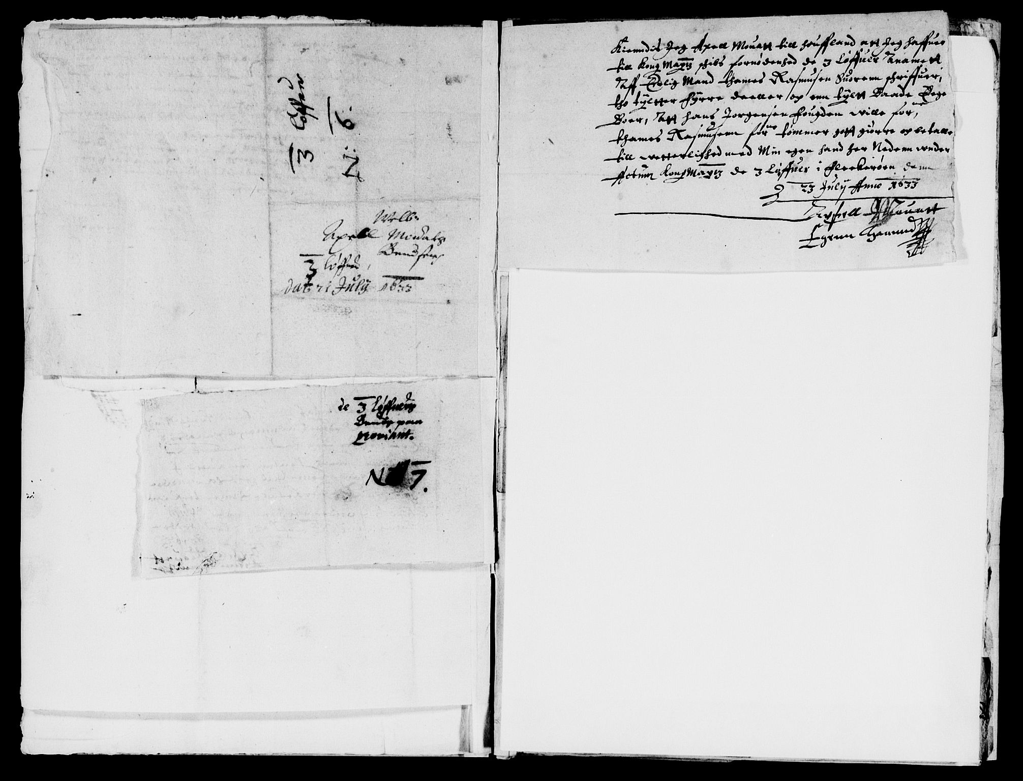 Rentekammeret inntil 1814, Reviderte regnskaper, Lensregnskaper, AV/RA-EA-5023/R/Rb/Rbq/L0022: Nedenes len. Mandals len. Råbyggelag., 1632-1634