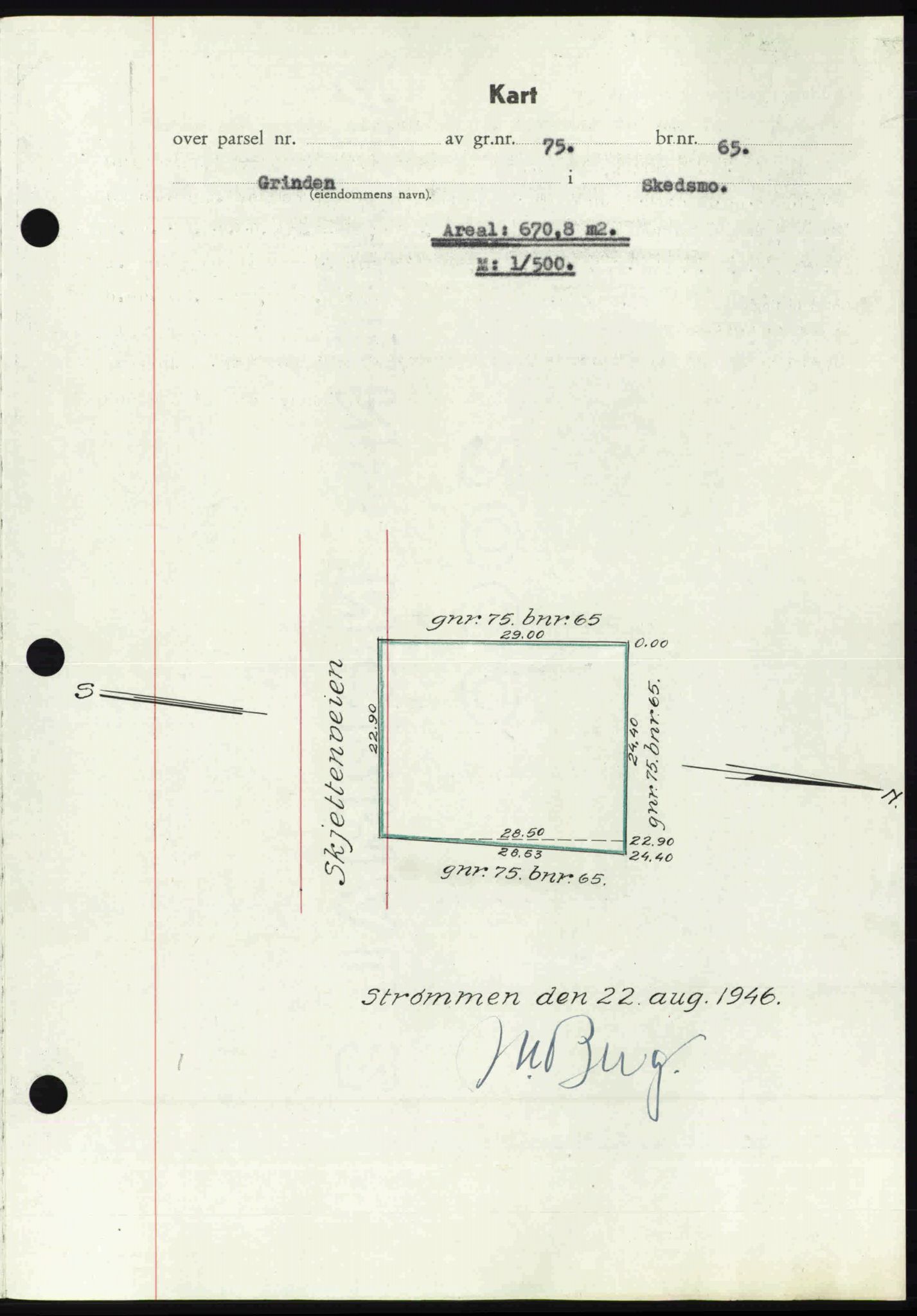 Nedre Romerike sorenskriveri, AV/SAO-A-10469/G/Gb/Gbd/L0017: Pantebok nr. 17, 1946-1946, Dagboknr: 3208/1946