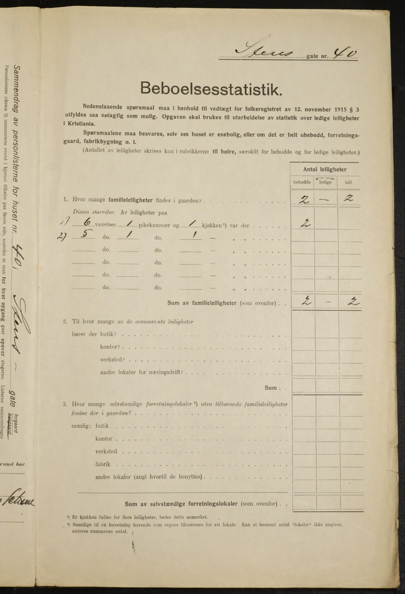 OBA, Kommunal folketelling 1.2.1916 for Kristiania, 1916, s. 104943