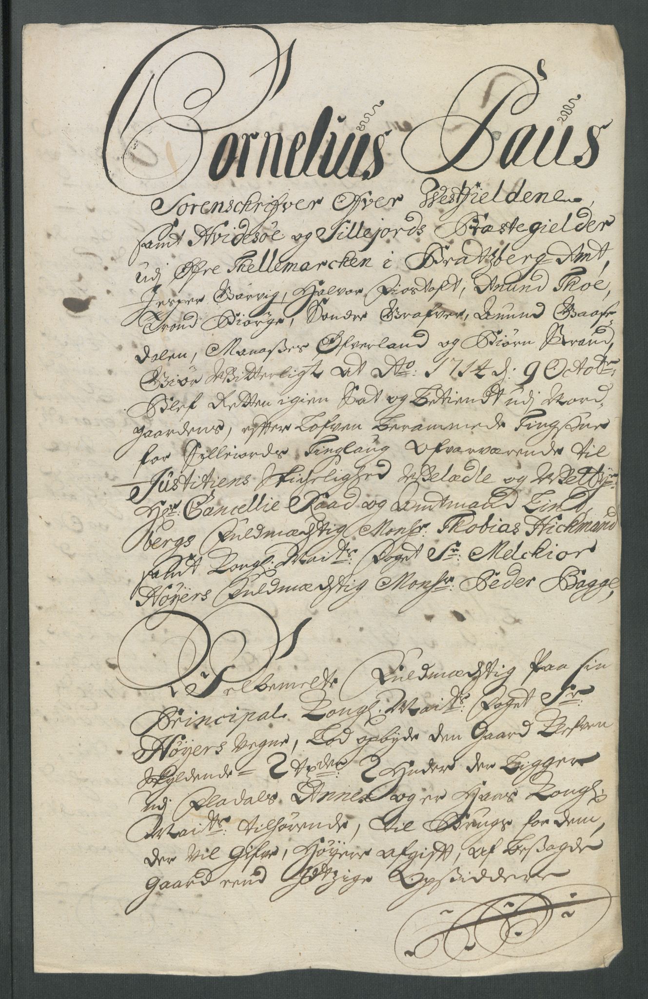 Rentekammeret inntil 1814, Reviderte regnskaper, Fogderegnskap, AV/RA-EA-4092/R36/L2126: Fogderegnskap Øvre og Nedre Telemark og Bamble, 1714, s. 275