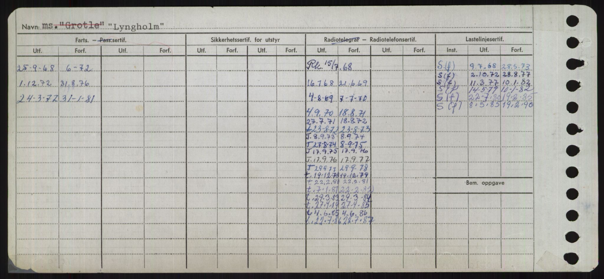 Sjøfartsdirektoratet med forløpere, Skipsmålingen, RA/S-1627/H/Ha/L0003/0002: Fartøy, Hilm-Mar / Fartøy, Kom-Mar, s. 710