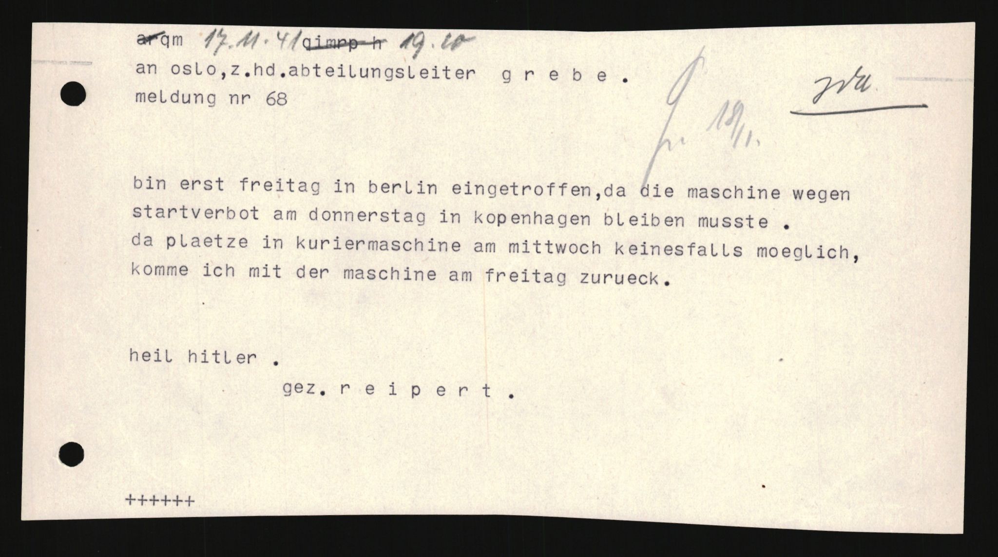 Forsvarets Overkommando. 2 kontor. Arkiv 11.4. Spredte tyske arkivsaker, AV/RA-RAFA-7031/D/Dar/Darb/L0009: Reichskommissariat - Hauptabteilung Volksaufklärung und Propaganda, 1940-1942, s. 49