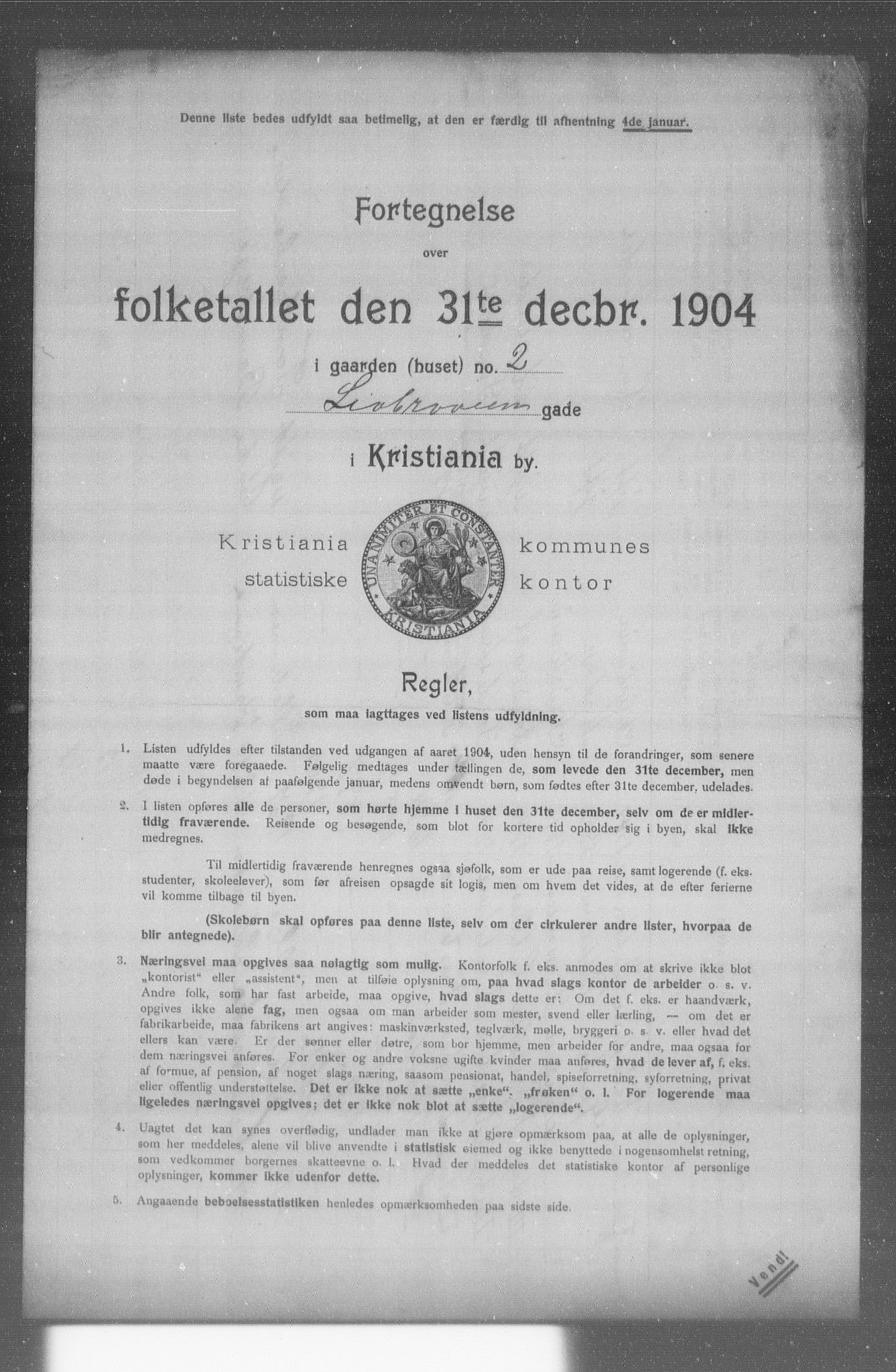 OBA, Kommunal folketelling 31.12.1904 for Kristiania kjøpstad, 1904, s. 11219