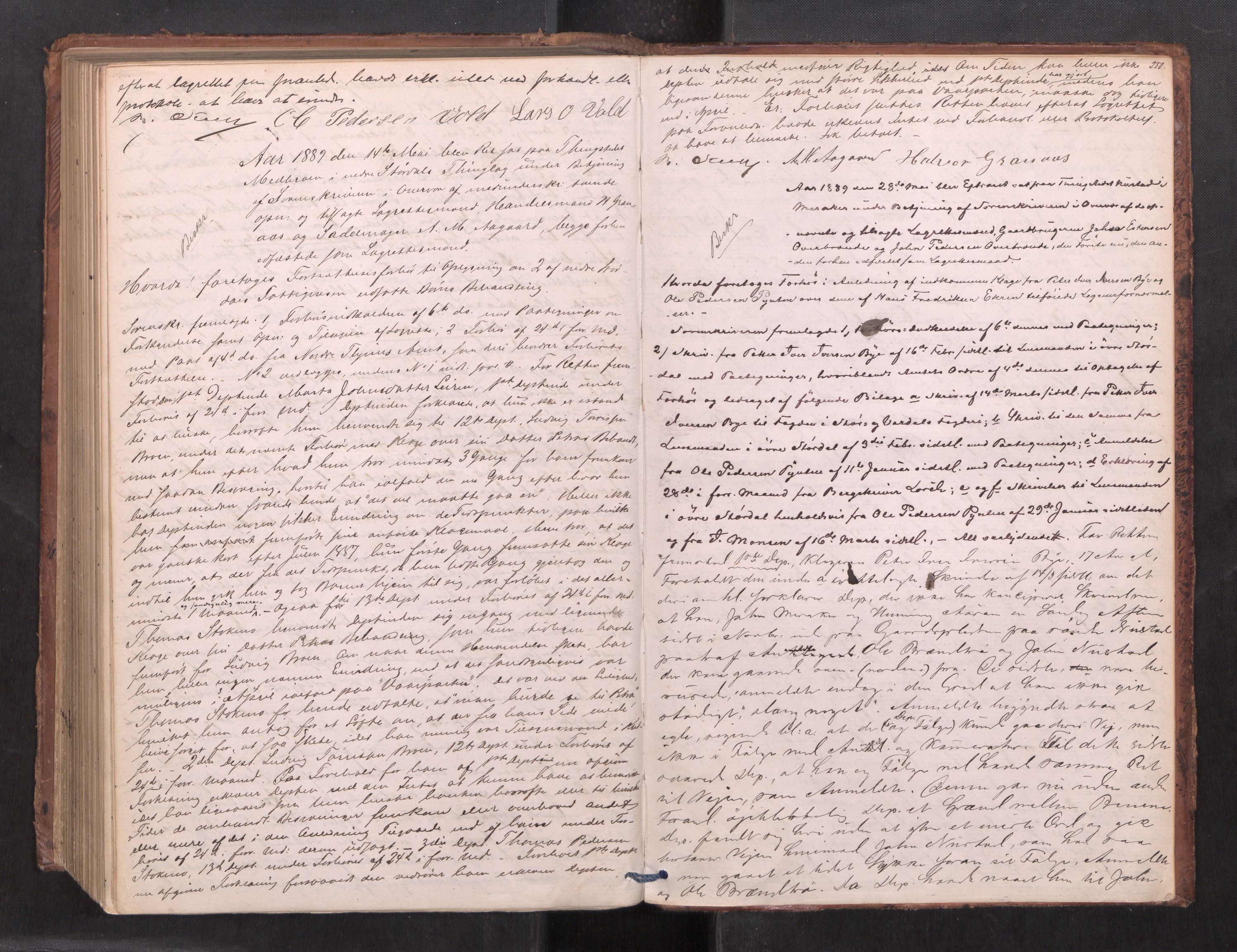 Stjør- og Verdal sorenskriveri, AV/SAT-A-4167/1/1/1B/L0030: Ekstrarettsprotokoll, 1877-1889, s. 279b-280a