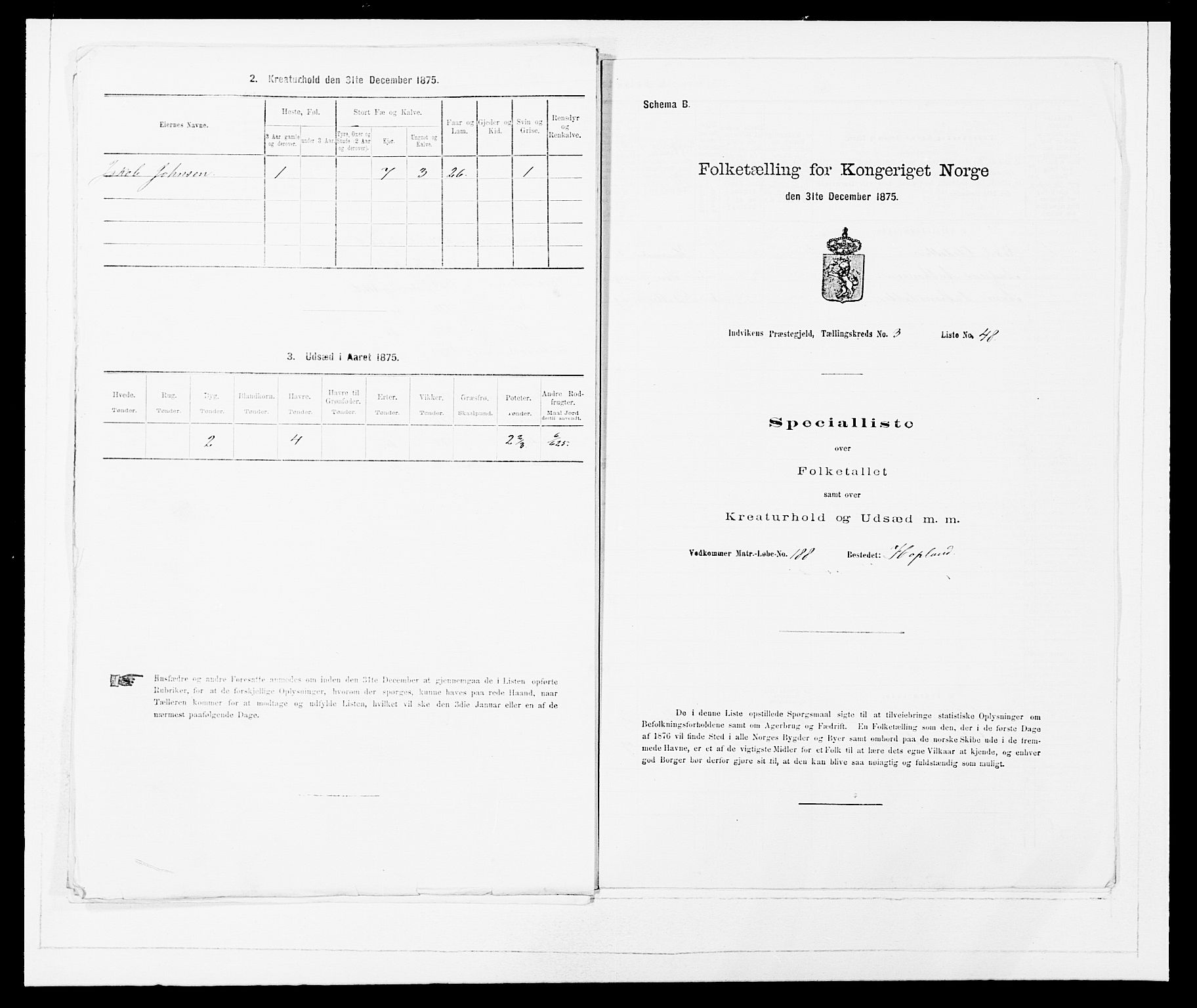 SAB, Folketelling 1875 for 1447P Innvik prestegjeld, 1875, s. 385