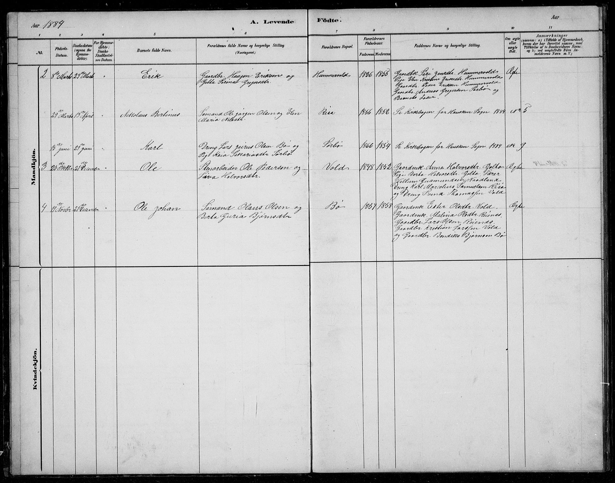 Rennesøy sokneprestkontor, SAST/A -101827/H/Ha/Hab/L0006: Klokkerbok nr. B 6, 1881-1893