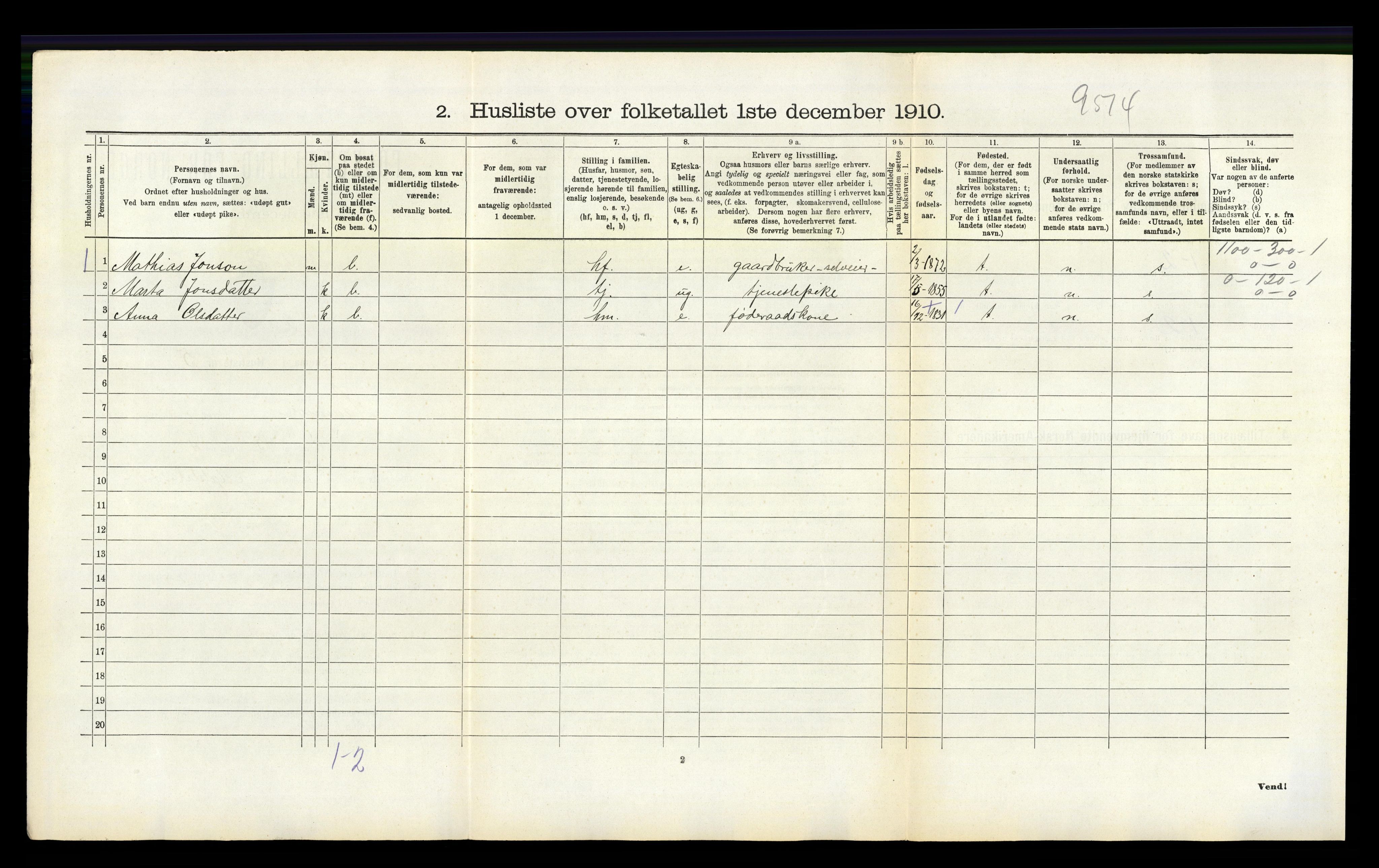 RA, Folketelling 1910 for 1254 Hamre herred, 1910, s. 447