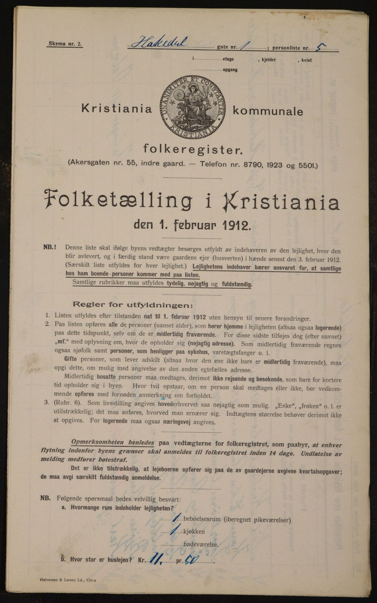 OBA, Kommunal folketelling 1.2.1912 for Kristiania, 1912, s. 34023